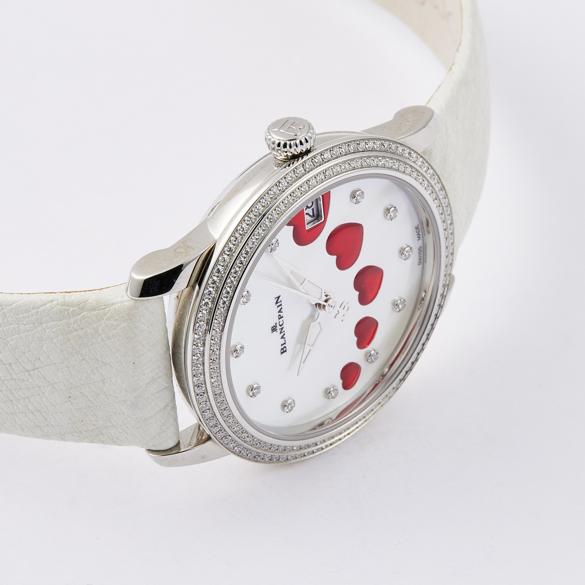 Ultraplate Saint Valentine Steel Diamond Mother of Pearl Dial 34mm Product Image 4