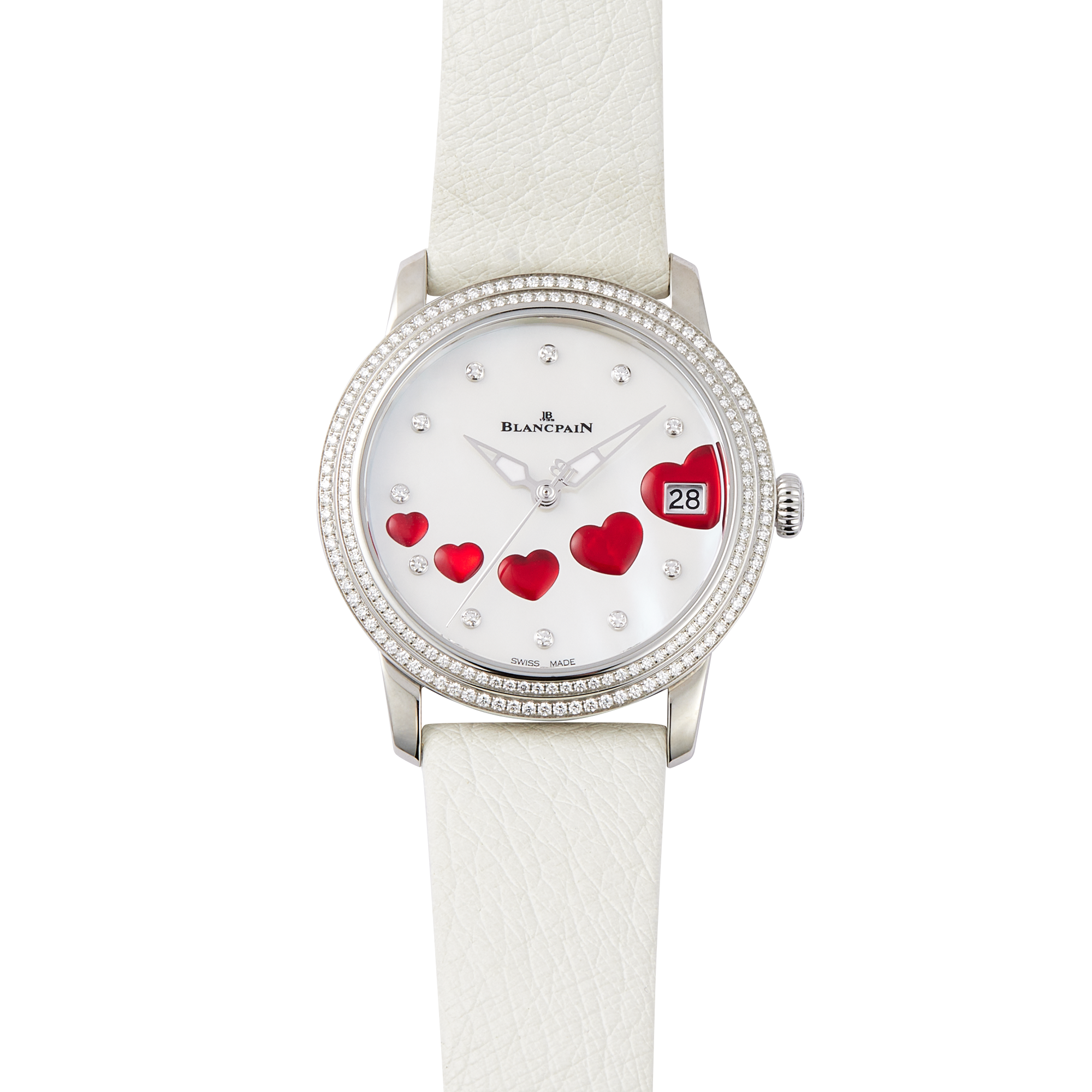 Ultraplate Saint Valentine Steel Diamond Mother of Pearl Dial 34mm Product Image 1