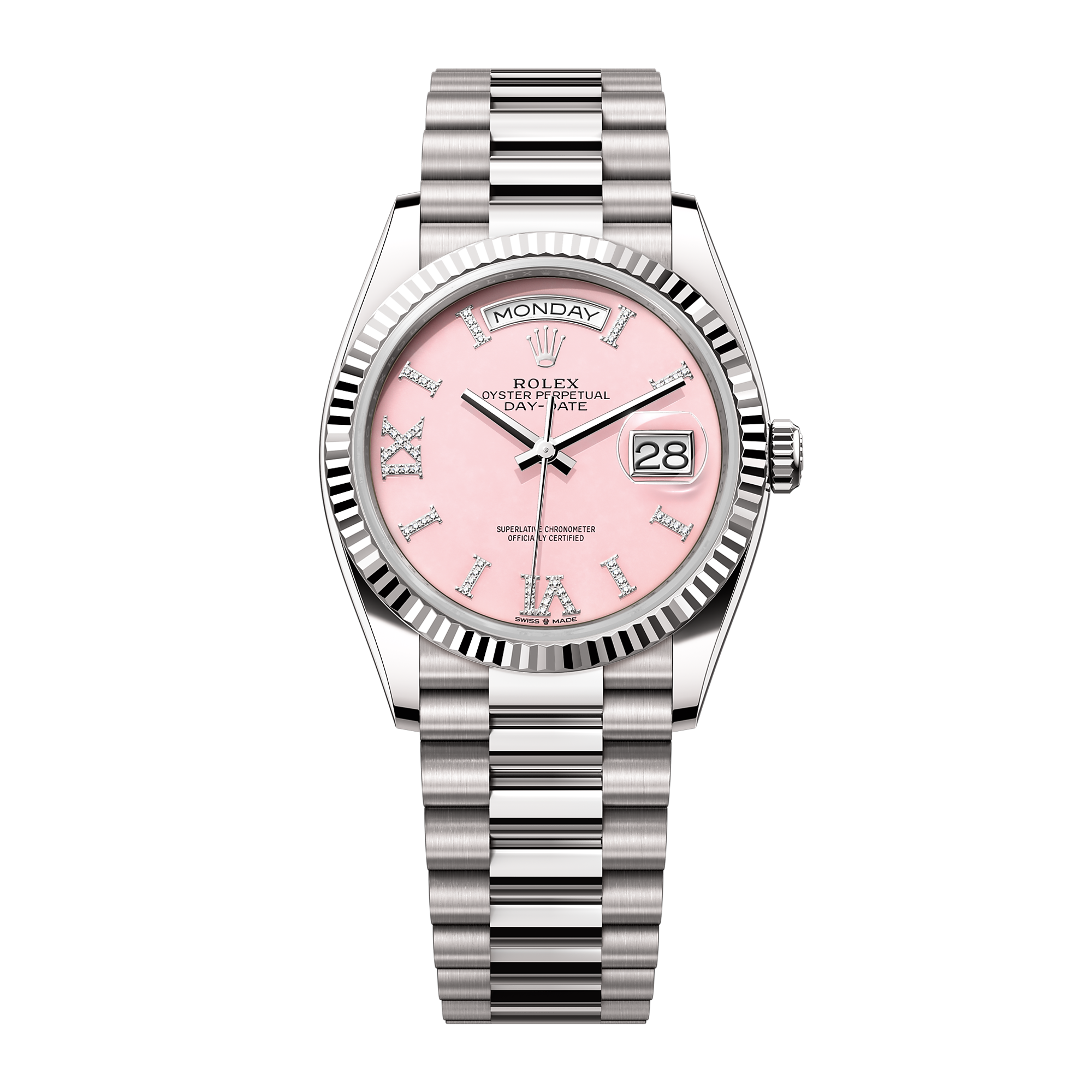 Day-Date White Gold Pink Dial 36mm Product Image
