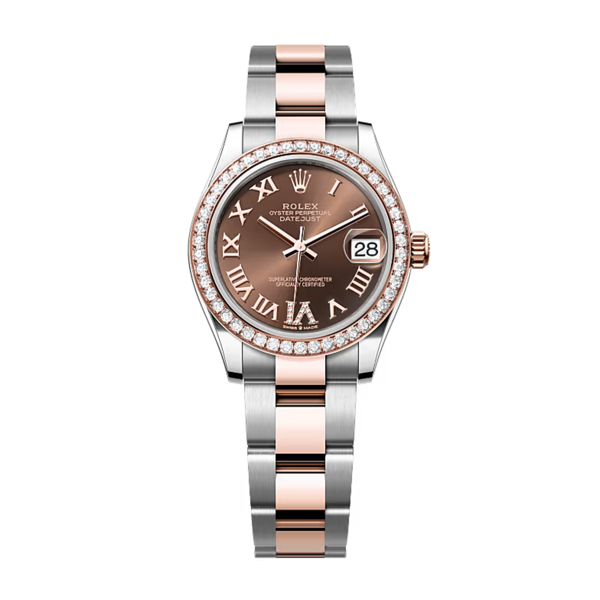 Datejust Rose Gold & Steel Brown Dial 31mm Product Image