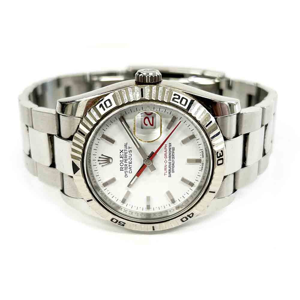 Datejust Turnograph Steel White Dial 36mm Product Image 3