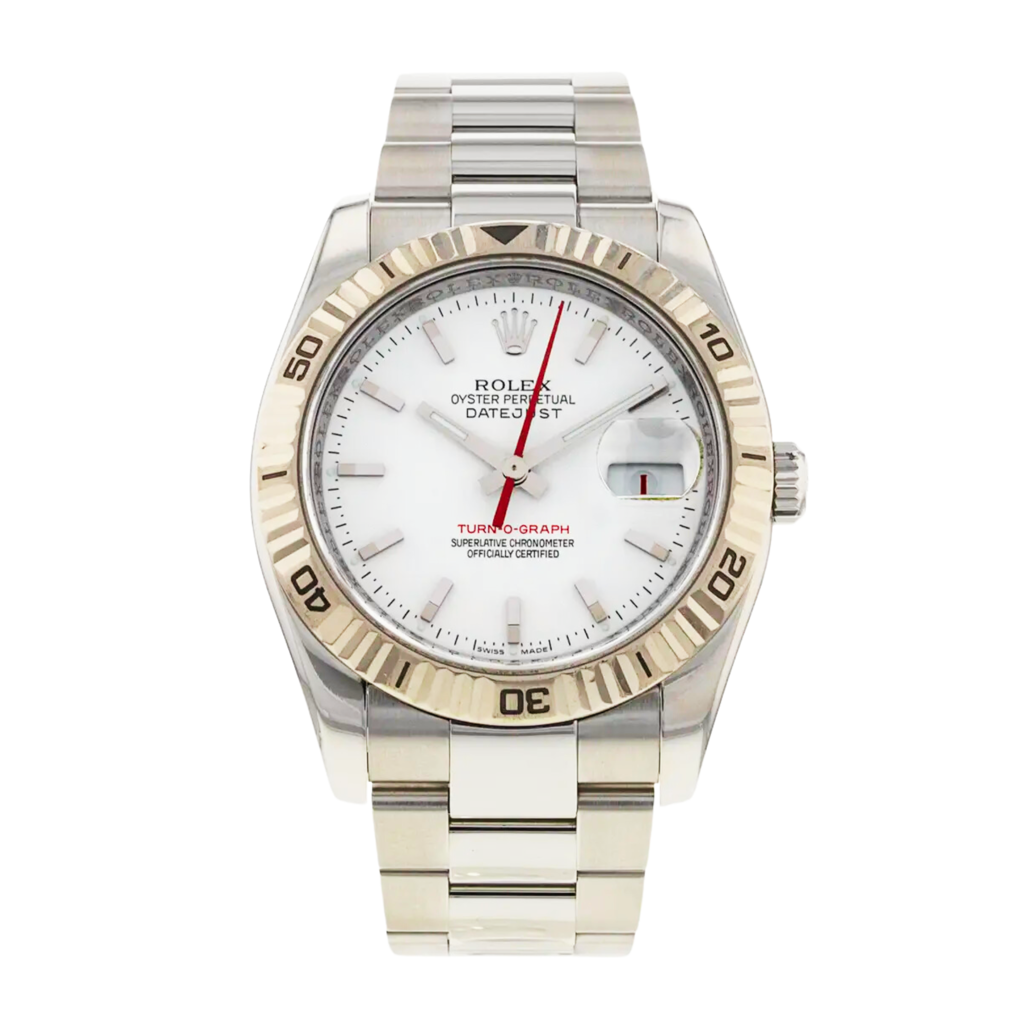 Datejust Turnograph Steel White Dial 36mm Product Image 1