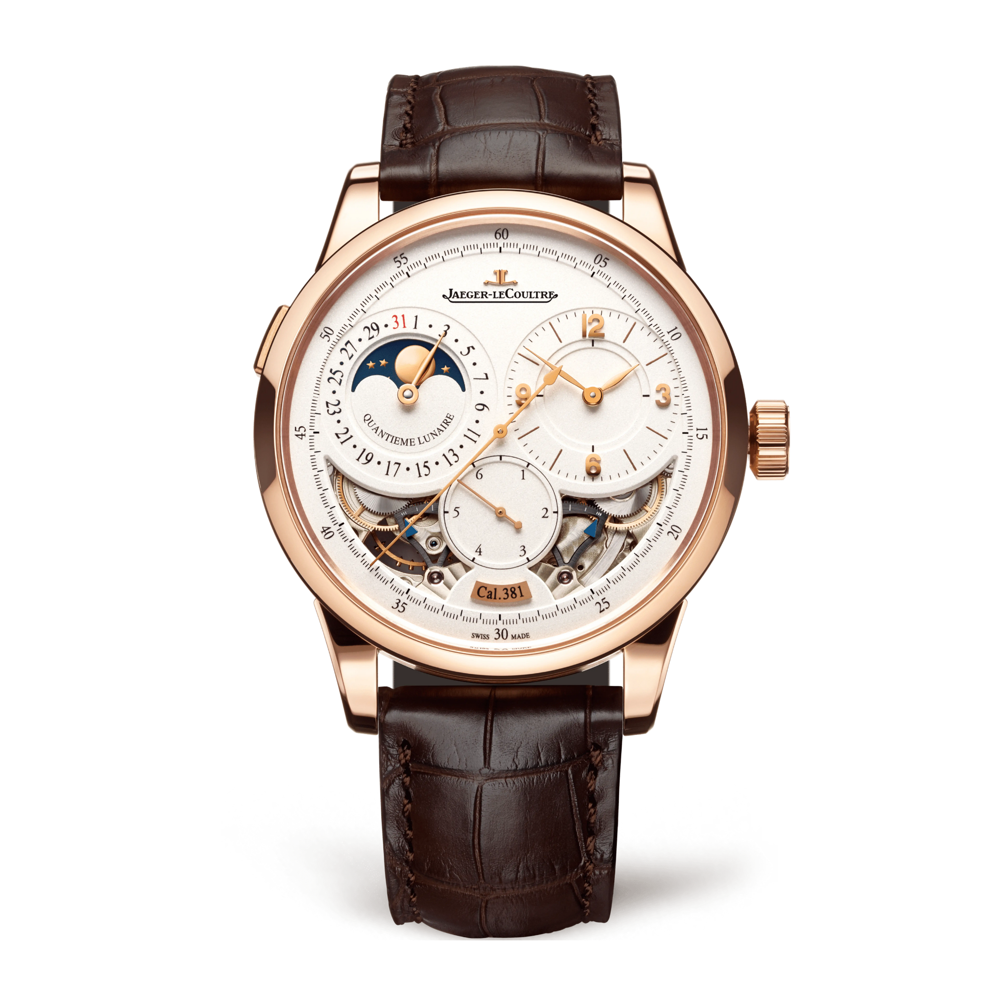Duometre Quantieme Lunaire Rose Gold White Dial 42mm Product Image