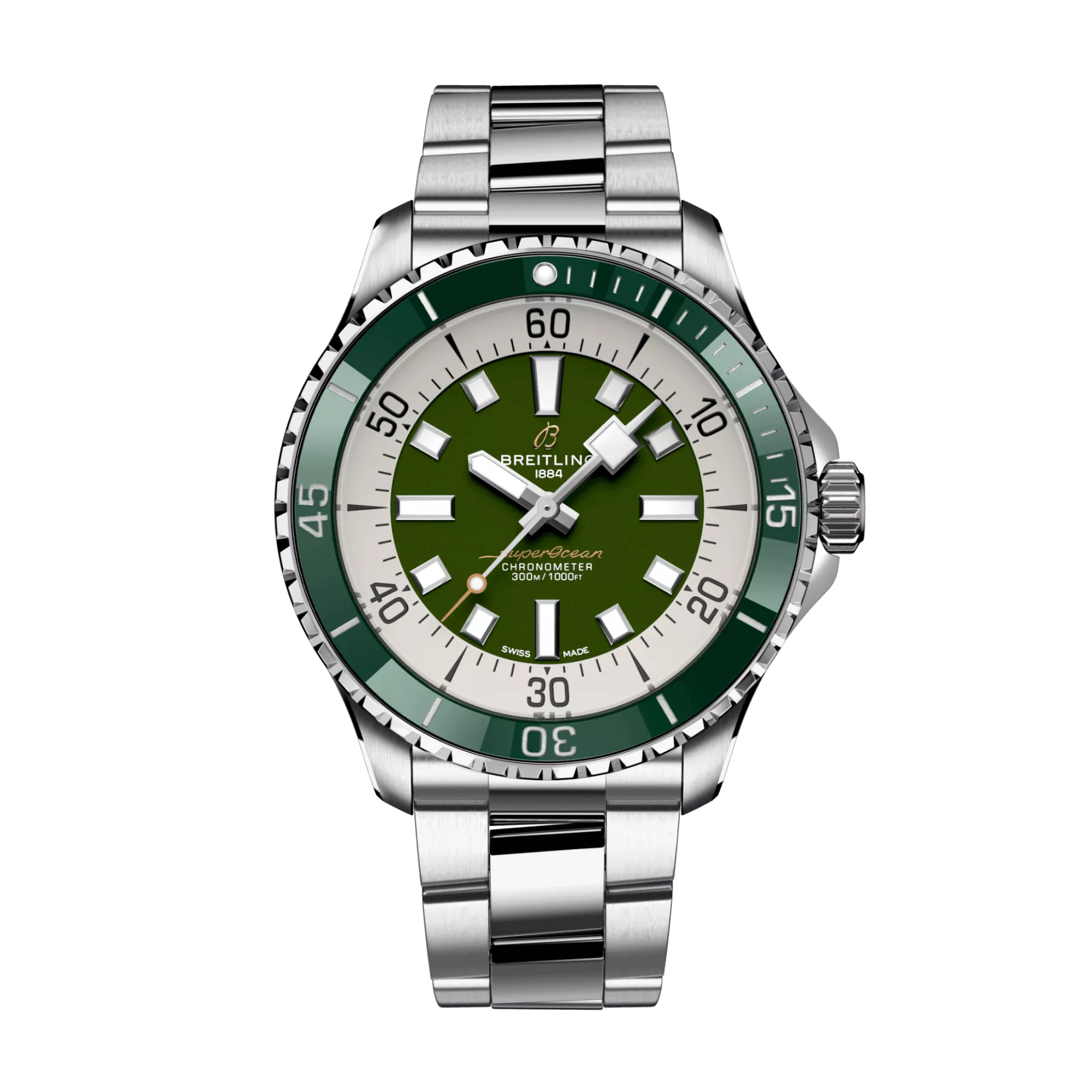 SuperOcean Steel Green Dial 44mm Product Image