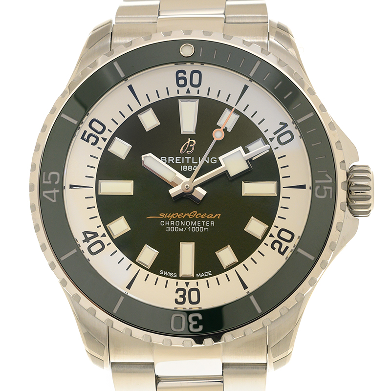SuperOcean Steel Green Dial 44mm Product Image 4