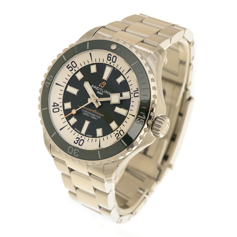 SuperOcean Steel Green Dial 44mm Product Image 3