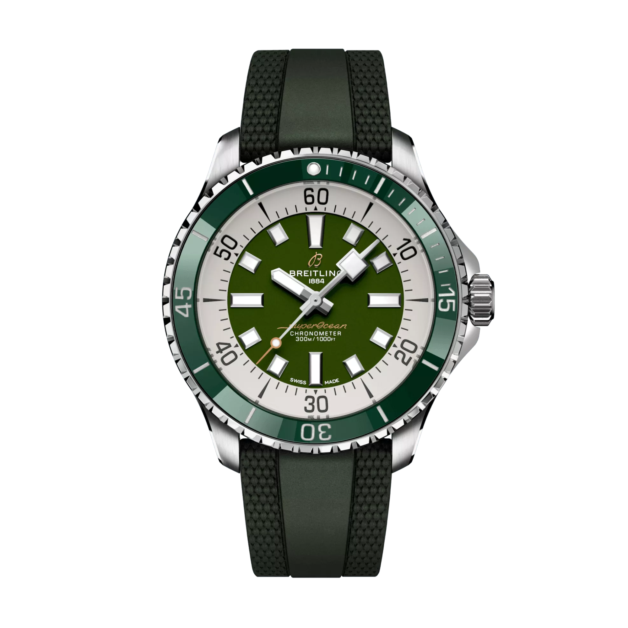 SuperOcean Steel Green Dial 44mm Product Image 1