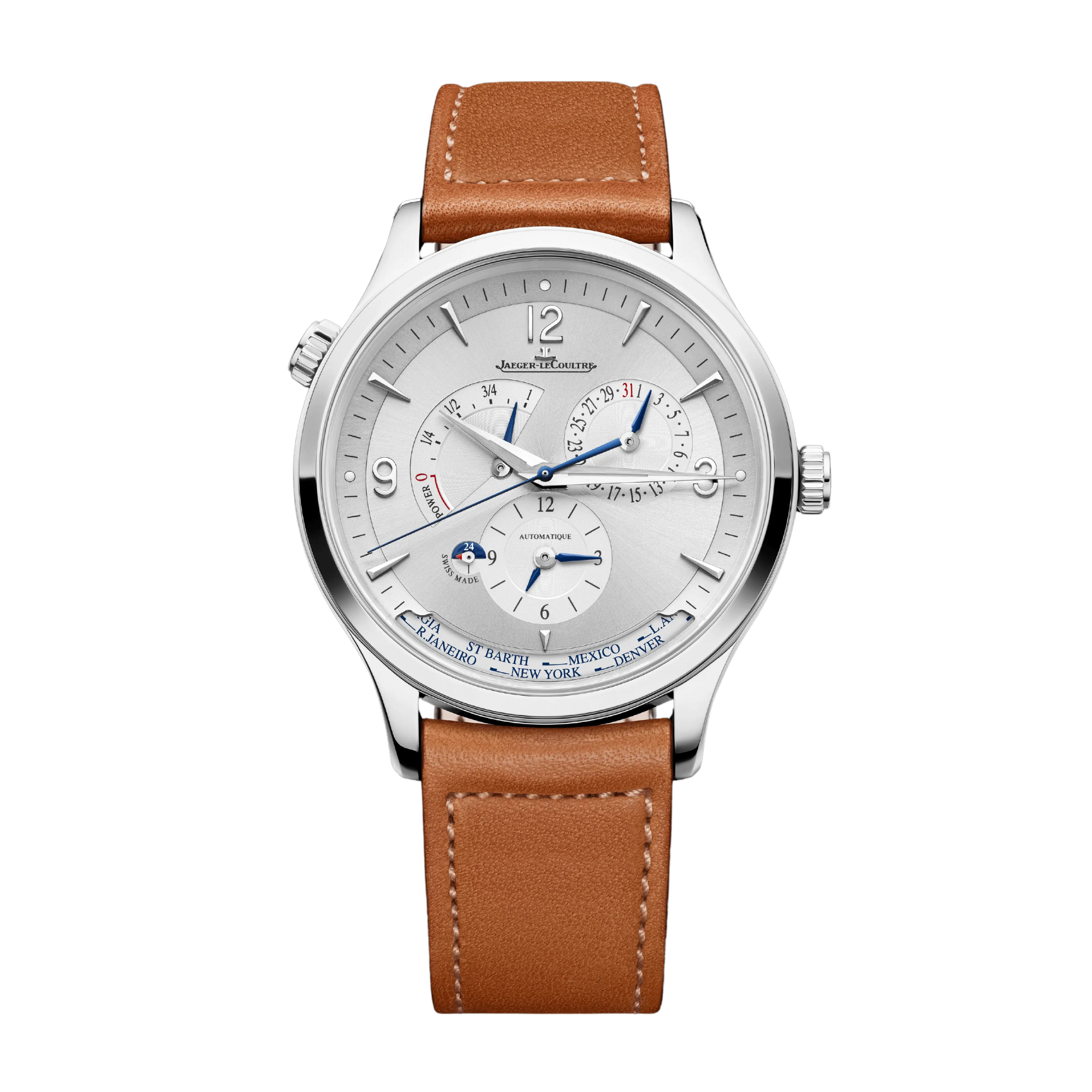 Master Control Geographic Steel Silver Dial 40mm Product Image 1