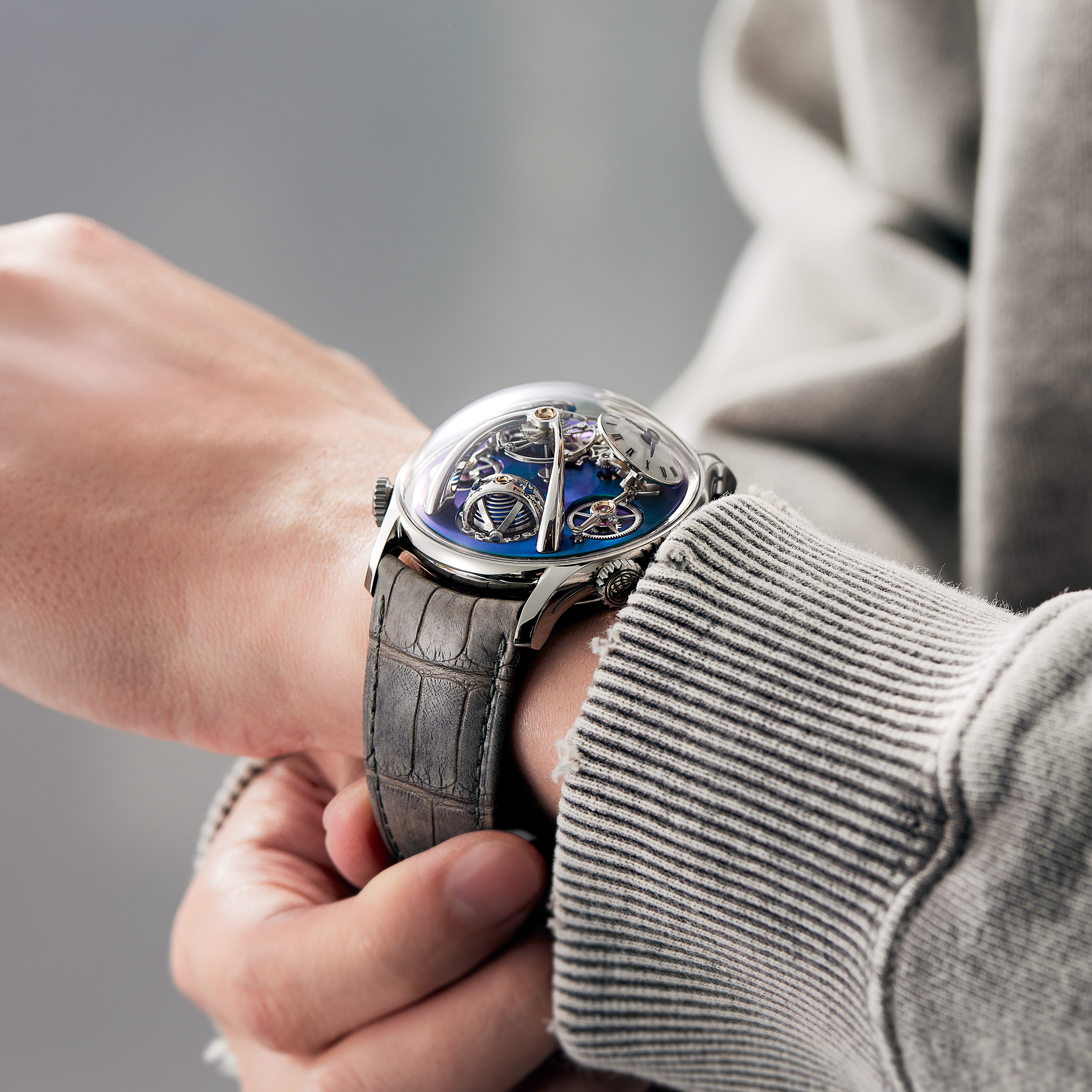 MB&F Legacy Machine LMX Titanium Green 44mm 08.TL.G - Make an