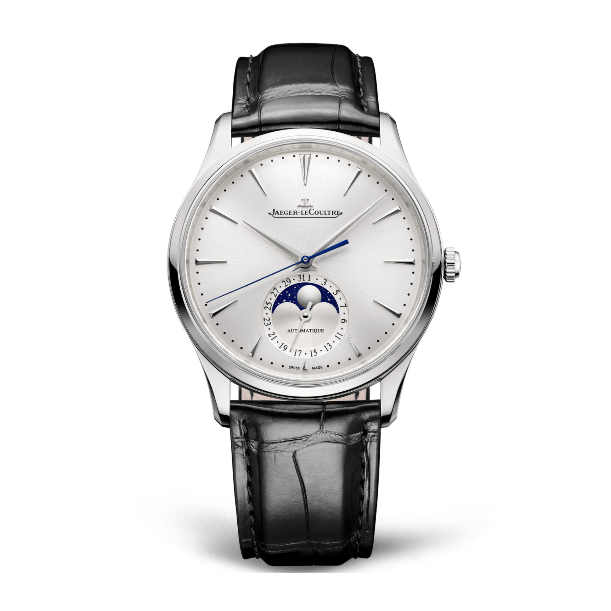 Master Ultra Thin Moonphase Steel Silver Dial 39mm Product Image 1