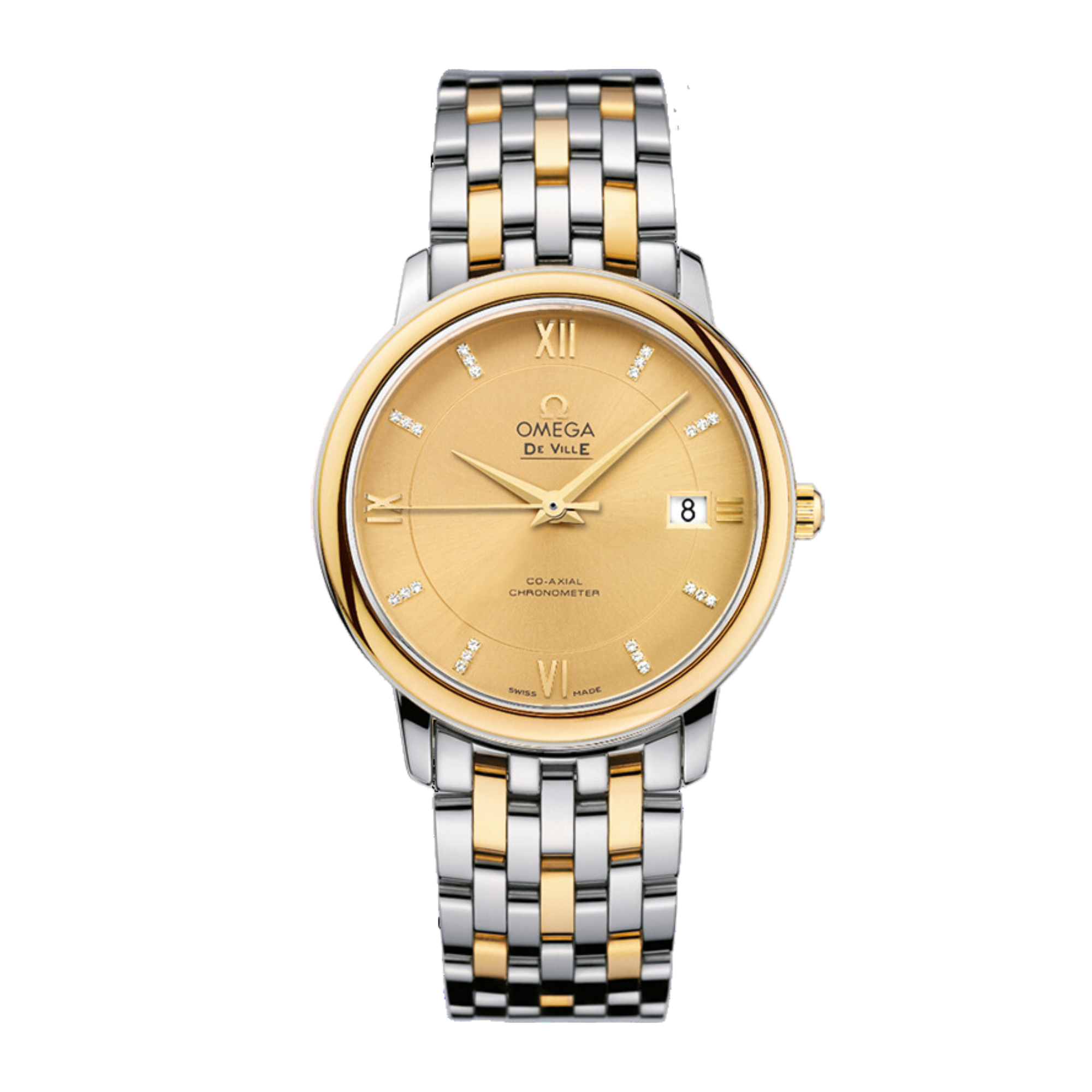 De Ville Yellow Gold & Steel Yellow Dial 36mm Product Image 1