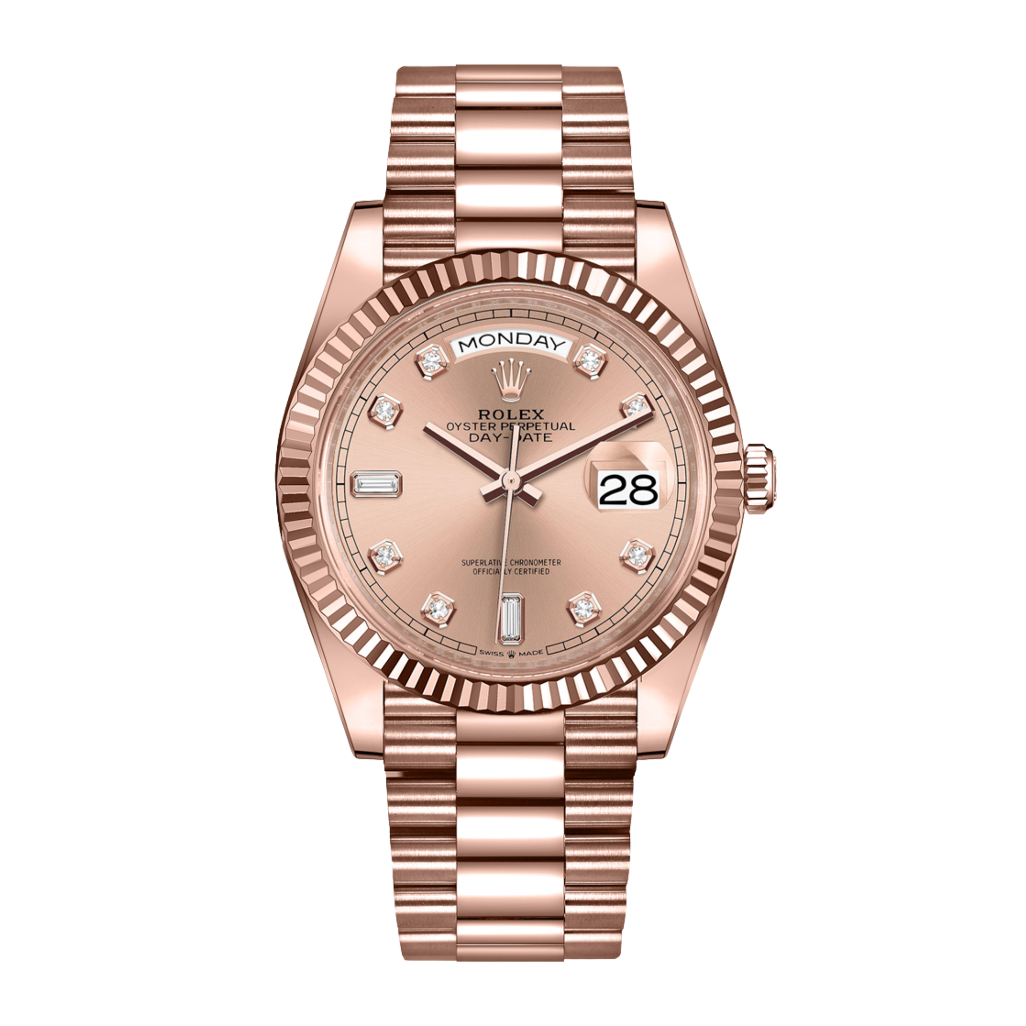 Day-Date Rose Gold Pink Dial 36mm Product Image
