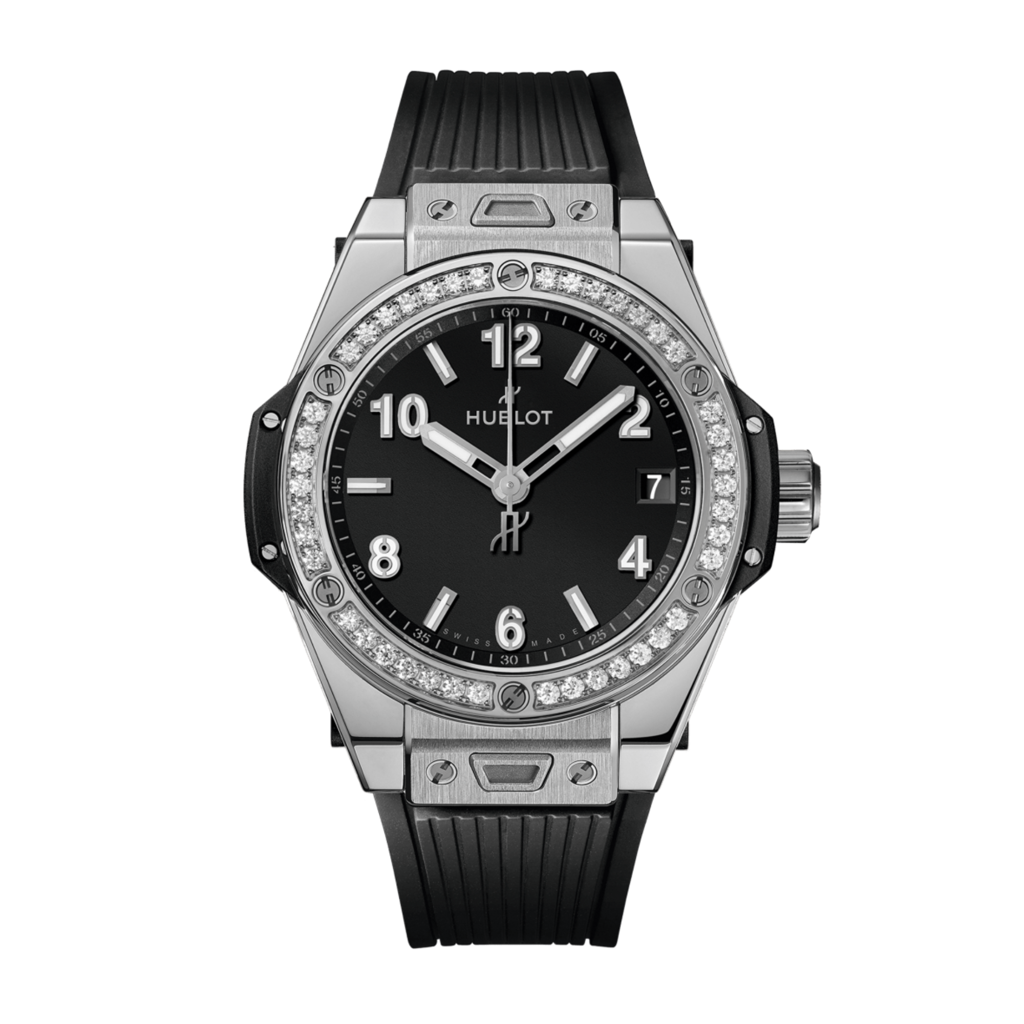 Big Bang One Click Steel Diamond Black Dial 39mm Product Image