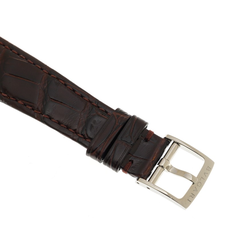 Bulgari Rose Gold & Steel Red Dial 33mm Product Image 5