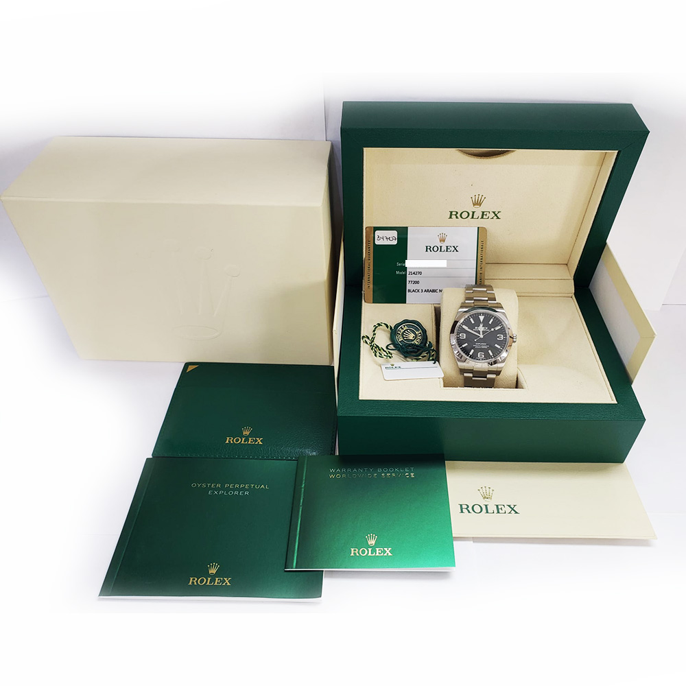 Explorer Steel Black Dial 39mm Product Image 5