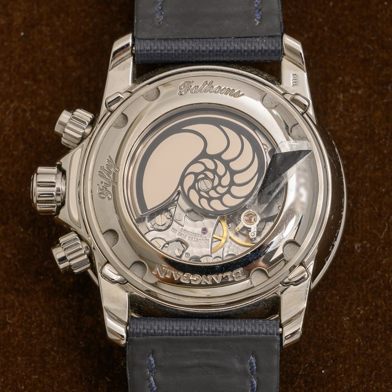 Fifty Fathoms Chronograph Quantieme Complet Steel Blue Dial 45mm Product Image 3