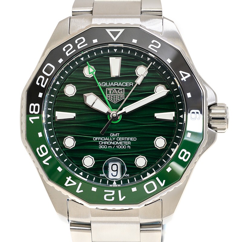 Aquaracer Professional 300 GMT Steel Green Dial 42mm Product Image 2
