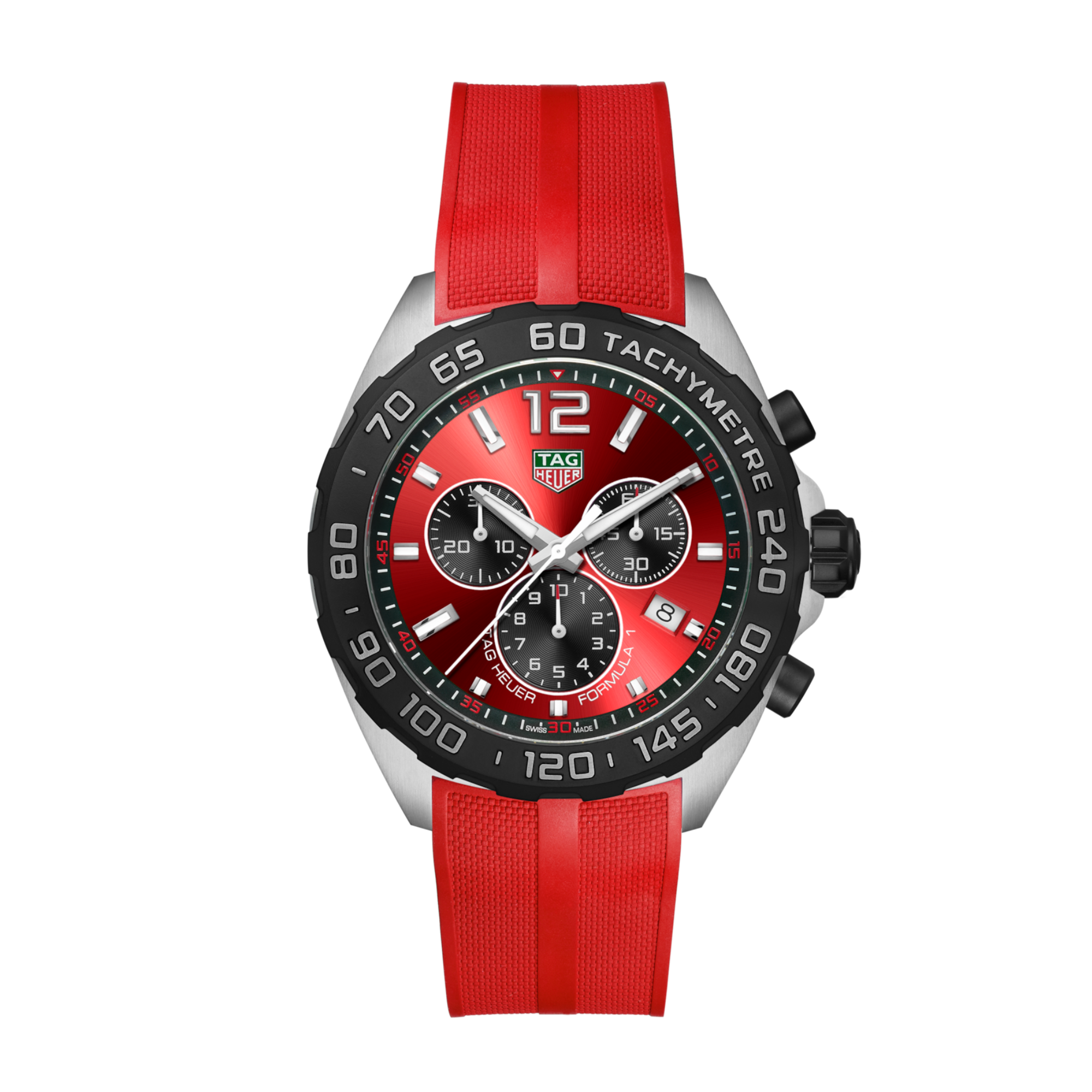 Formula 1 Chronograph Quartz Steel Red Dial 43mm Product Image