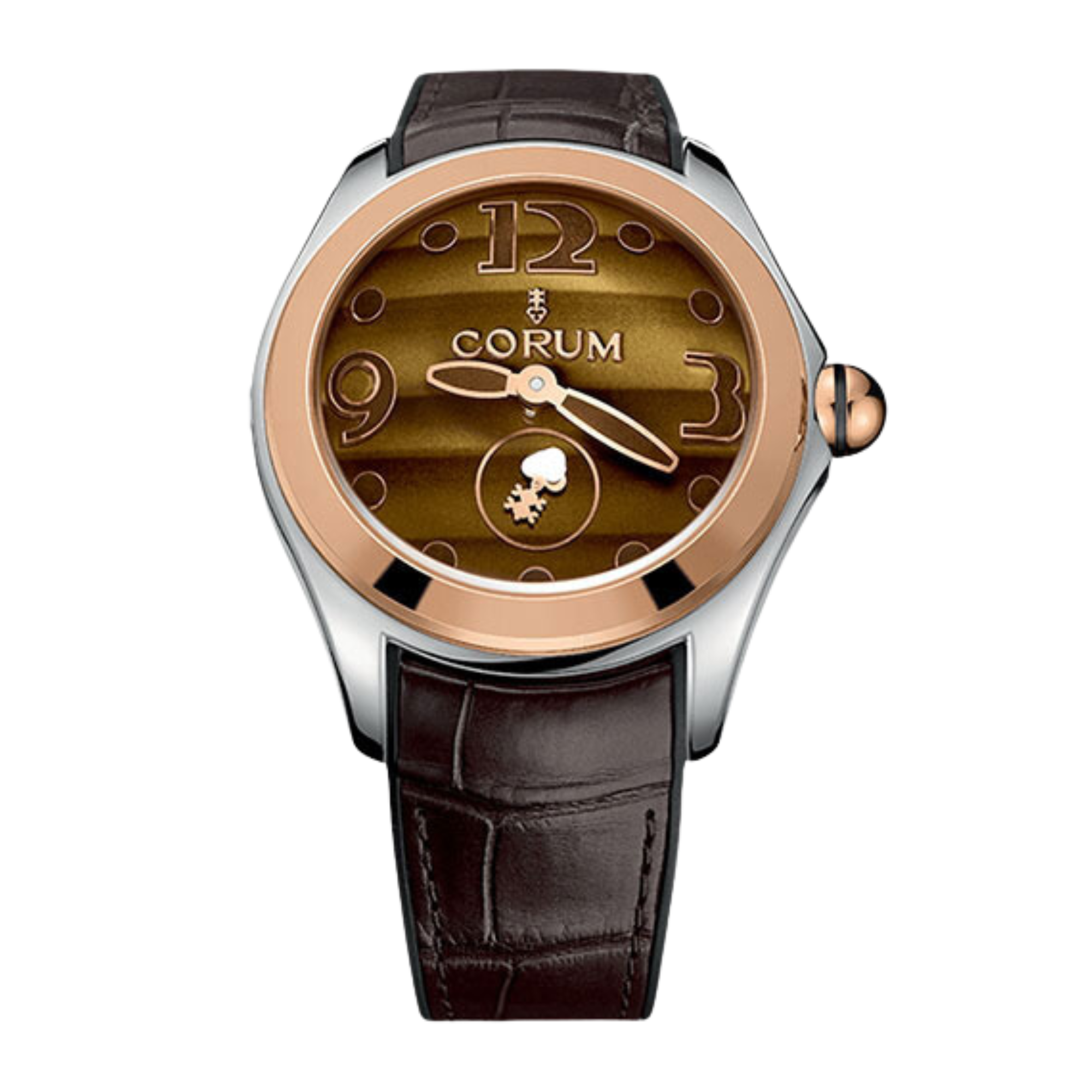 Bubble Rose Gold & Steel Brown Dial 42mm Product Image 1