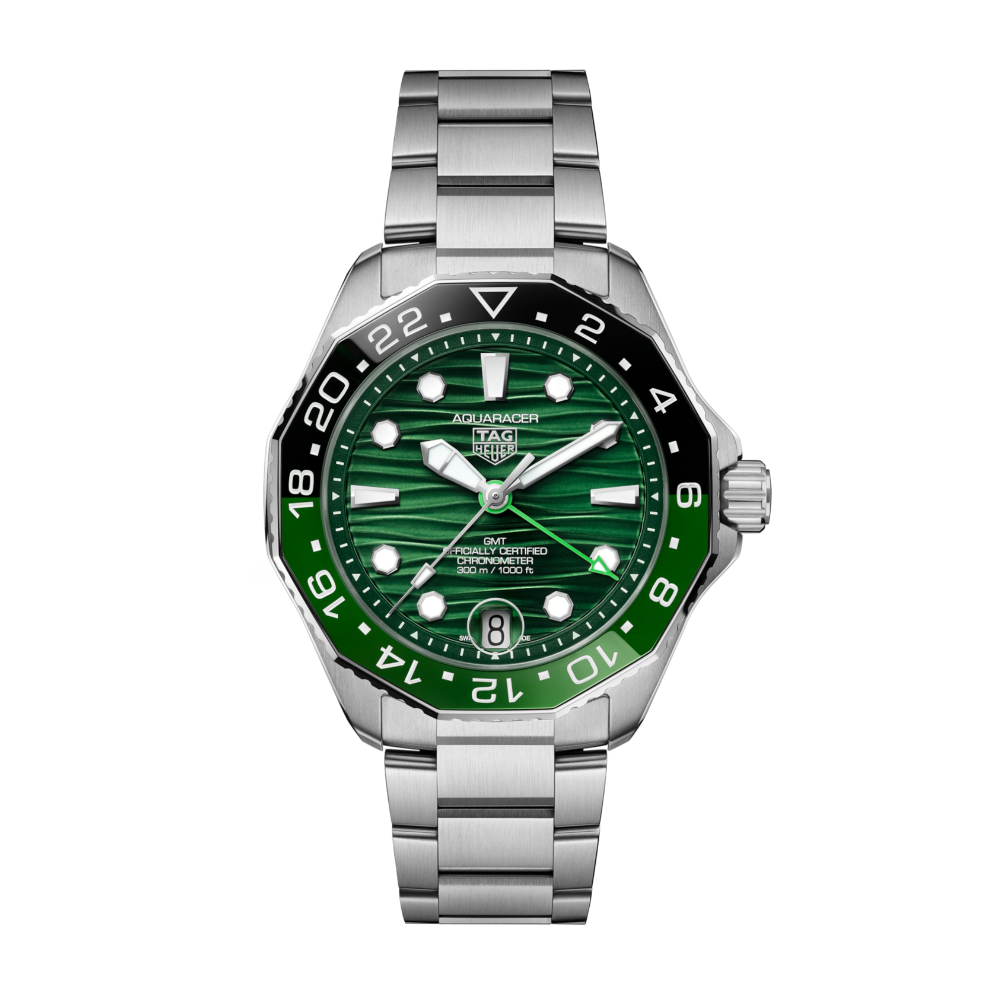 Aquaracer Professional 300 GMT Steel Green Dial 42mm Product Image 1