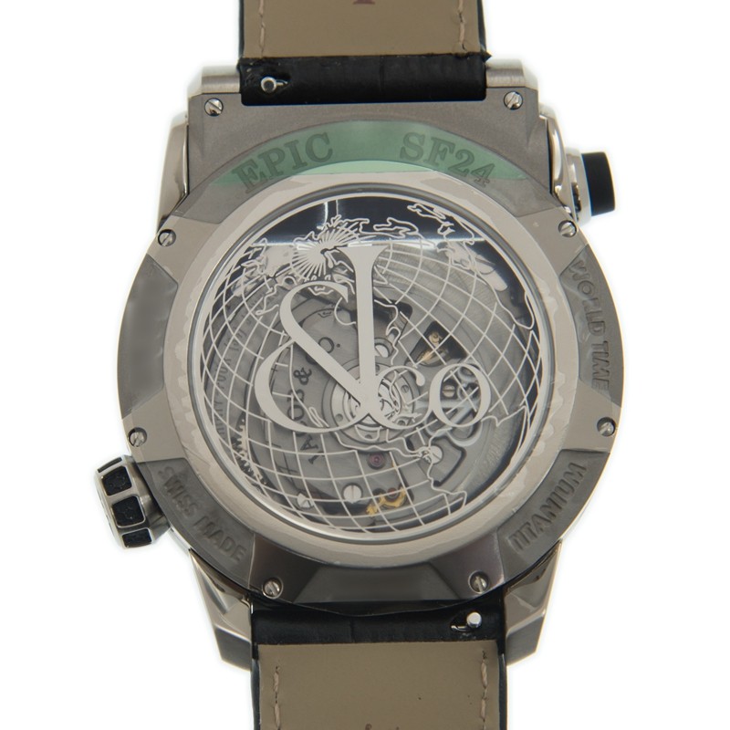 Epic SF24 World Time Titanium Black Dial 45mm Product Image 4