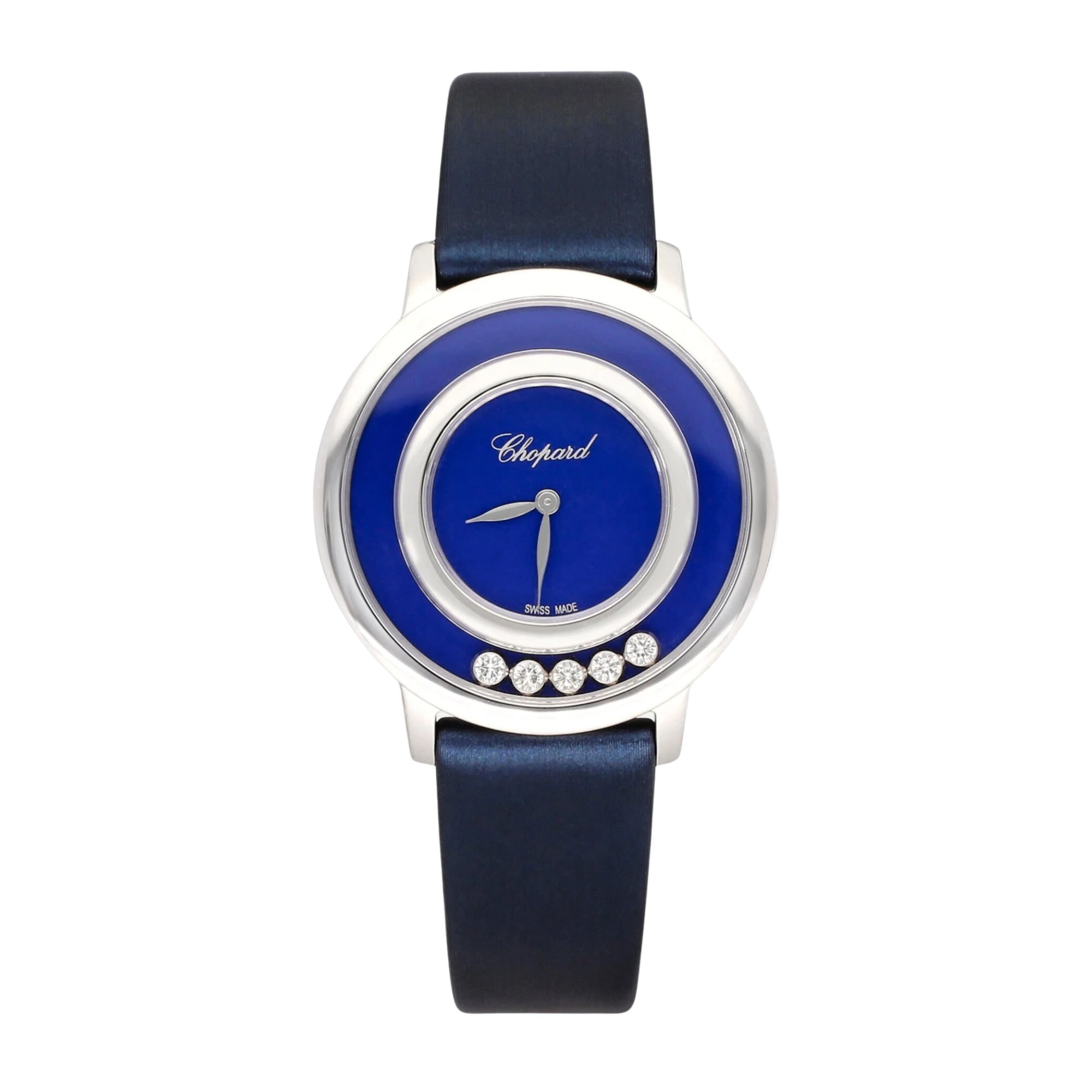 Happy Diamonds White Gold Blue Dial 32mm Product Image