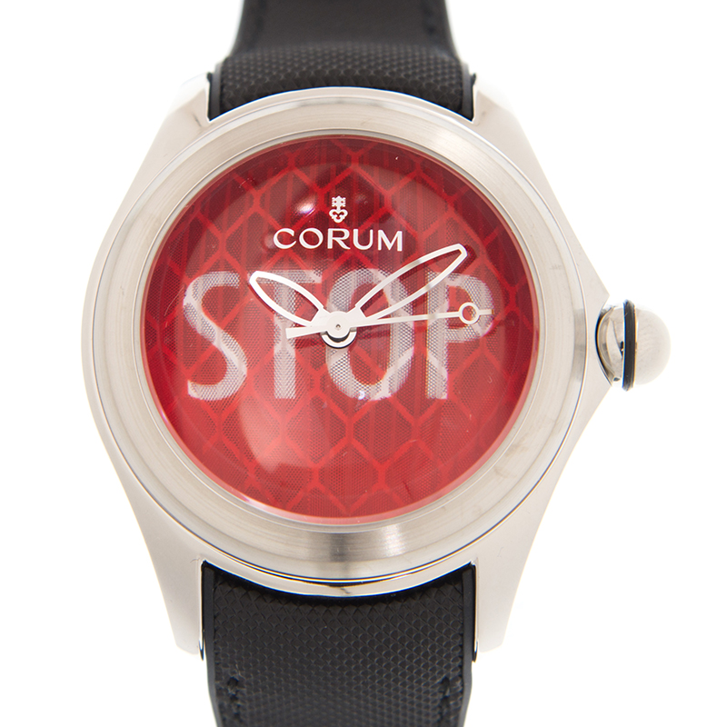 Bubble Stop Steel Red Dial 47mm Product Image 2