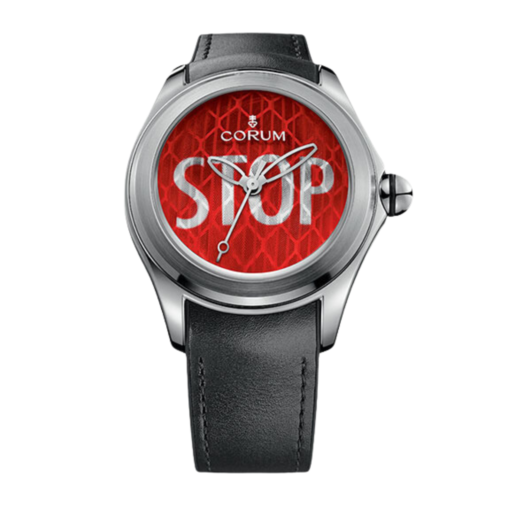 Bubble Stop Steel Red Dial 47mm Product Image 1