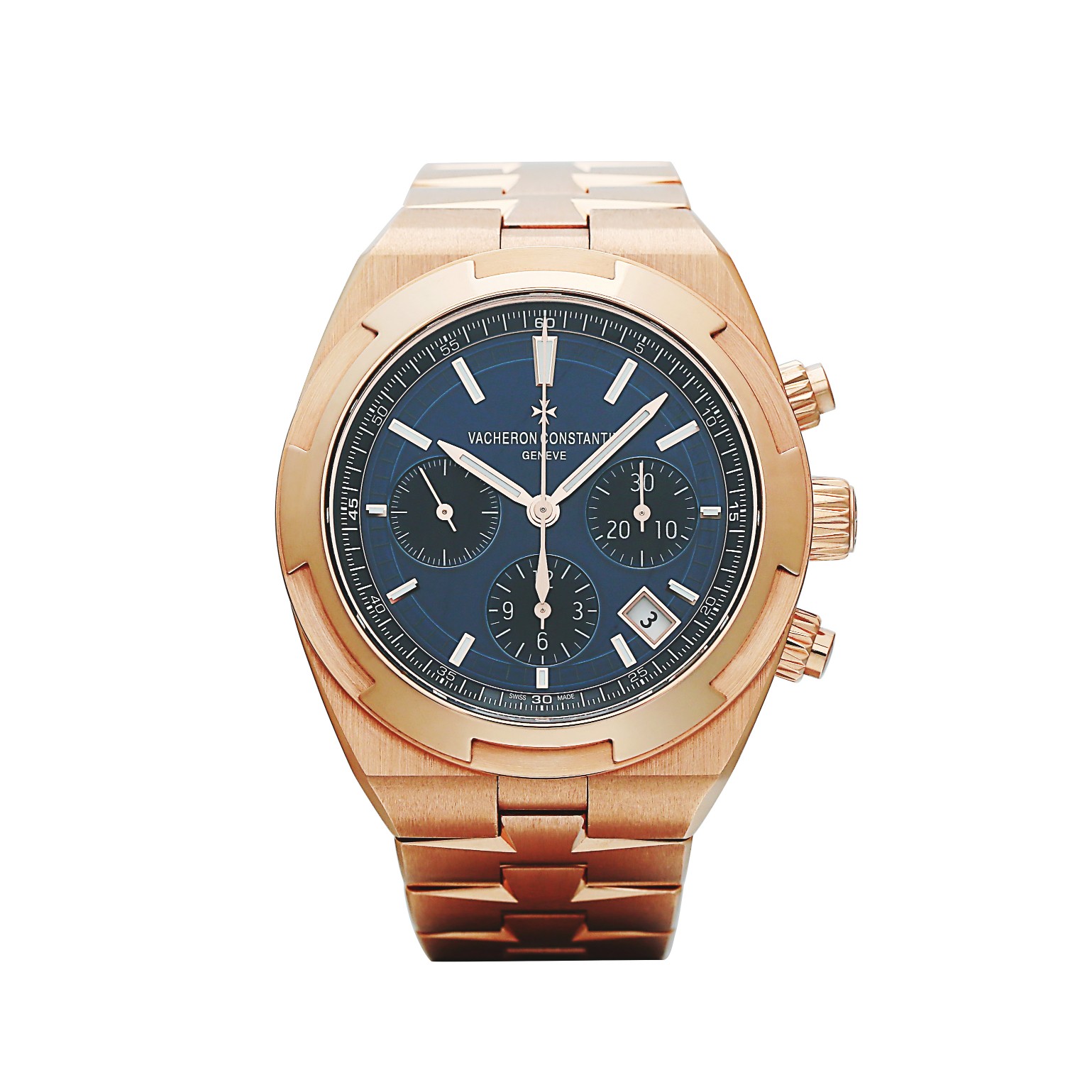 Overseas Chronograph Rose Gold Blue Dial 43mm Product Image 9