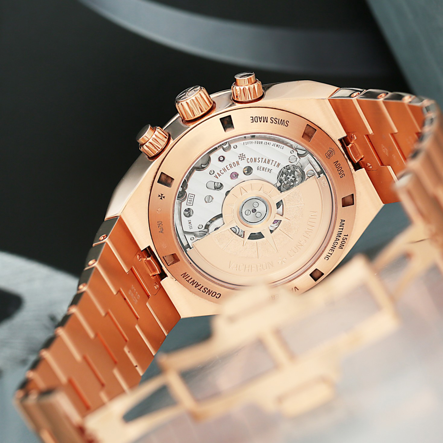 Overseas Chronograph Rose Gold Blue Dial 43mm Product Image 7