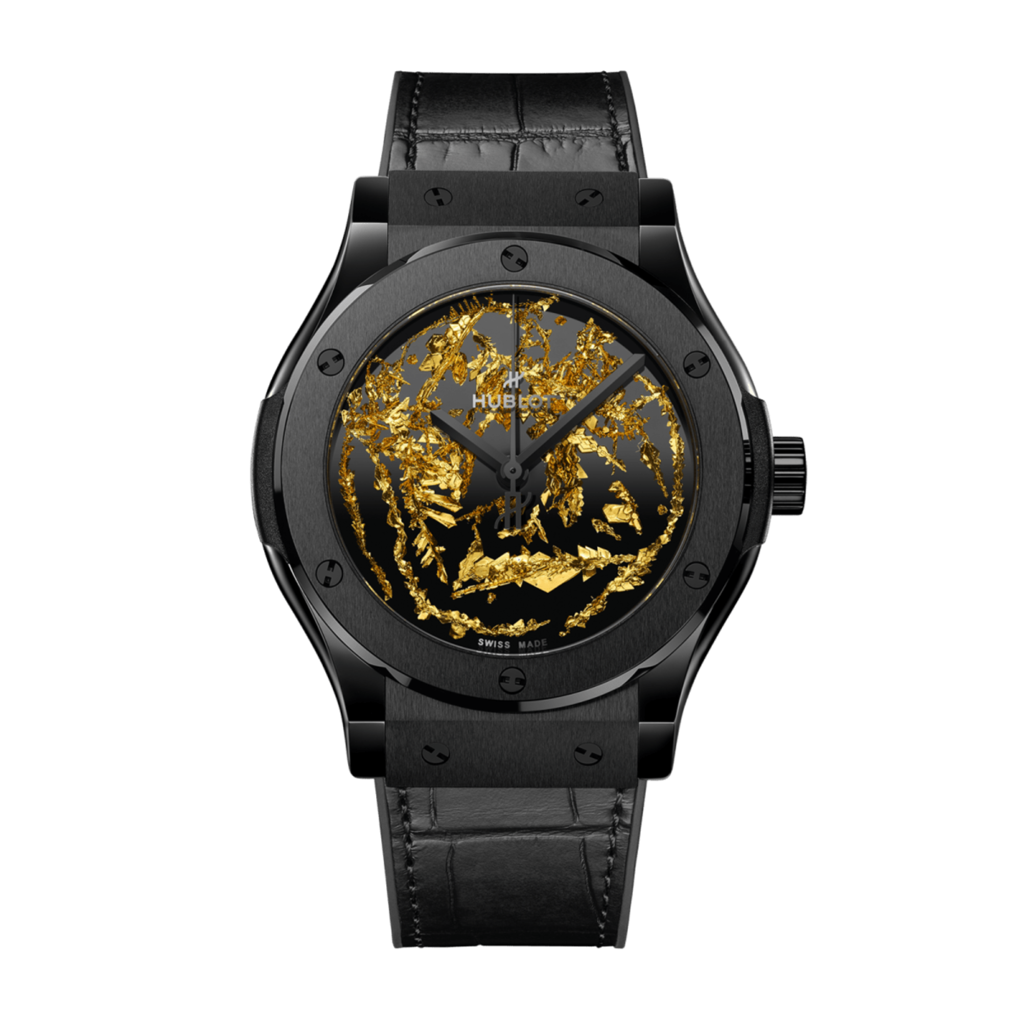 Classic Fusion Gold Crystal Ceramic Black Dial 42mm Product Image