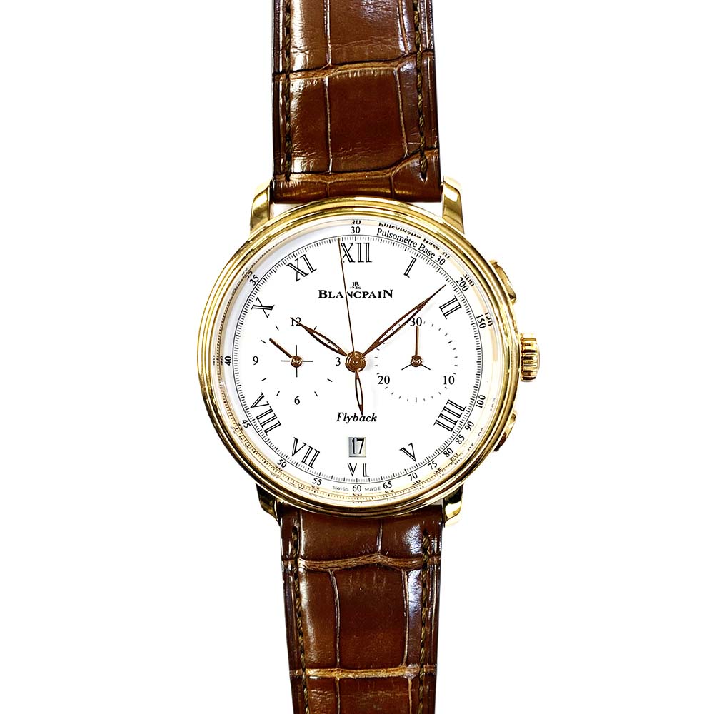Villeret Chronograph Pulsometre Rose Gold White Dial 43mm Product Image 2