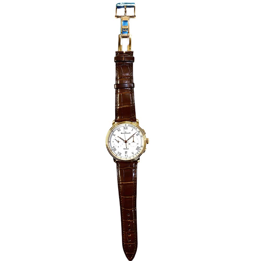 Villeret Chronograph Pulsometre Rose Gold White Dial 43mm Product Image 5
