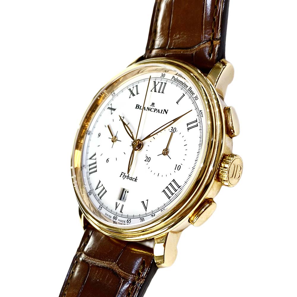 Villeret Chronograph Pulsometre Rose Gold White Dial 43mm Product Image 6