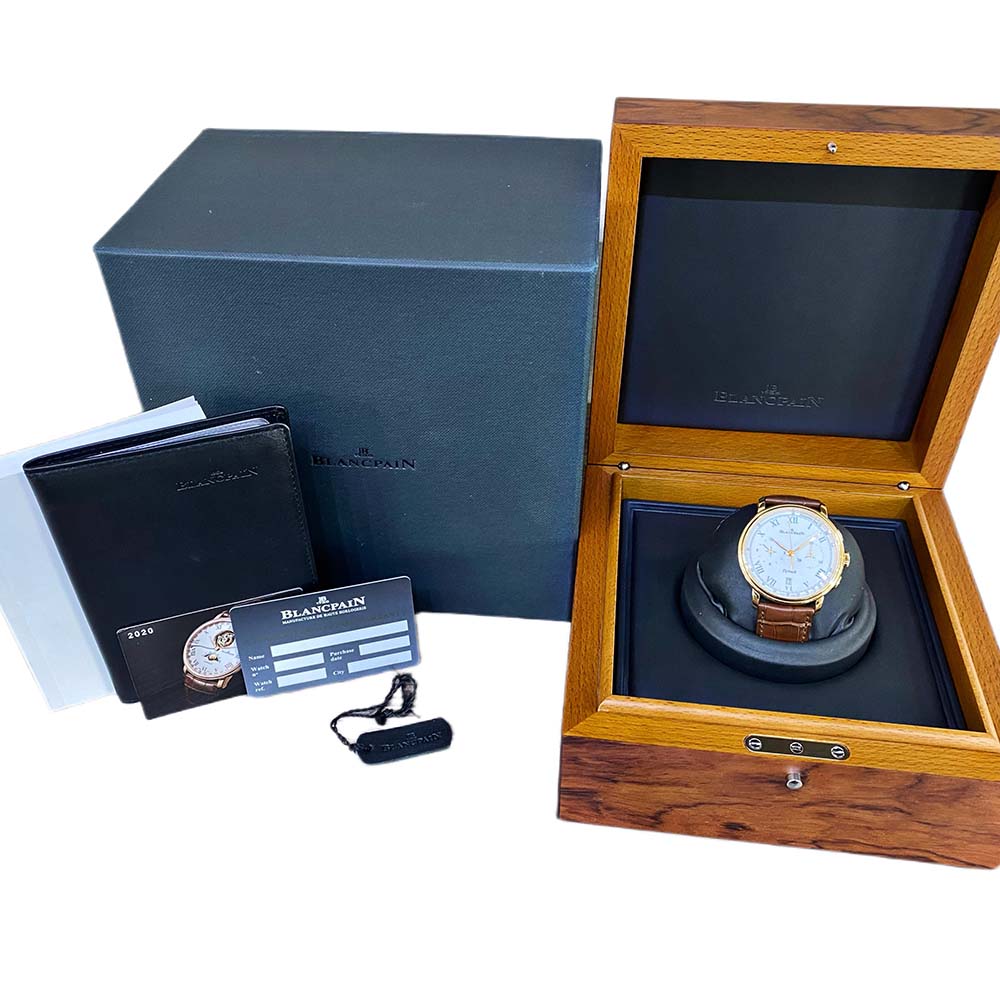 Villeret Chronograph Pulsometre Rose Gold White Dial 43mm Product Image 7
