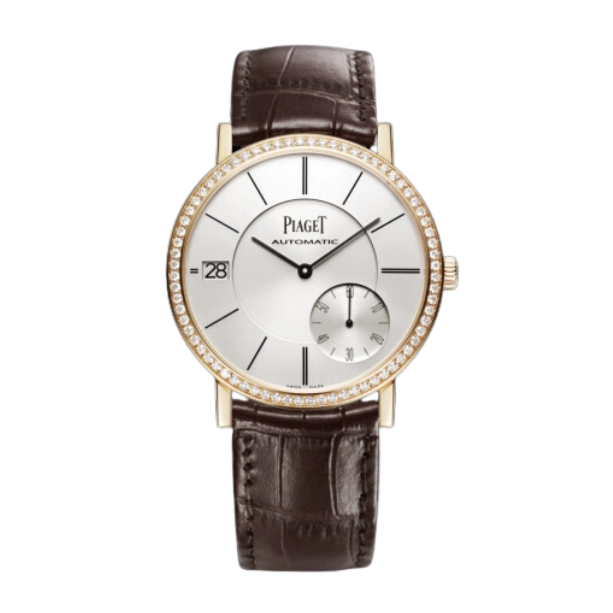 Altiplano Ultra Thin Rose Gold Diamond Silver Dial 40mm Product Image