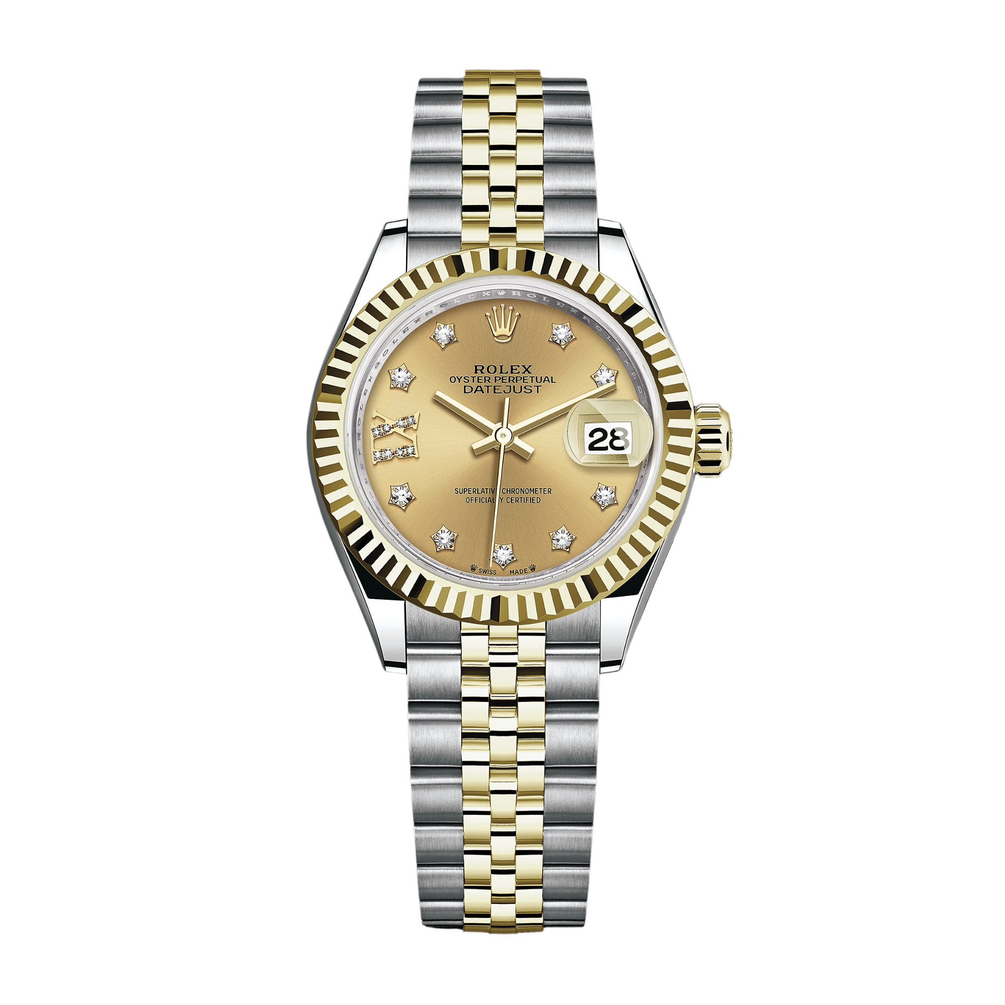 Lady-Datejust Yellow Gold Jubilee Champagne Dial 28mm Product Image