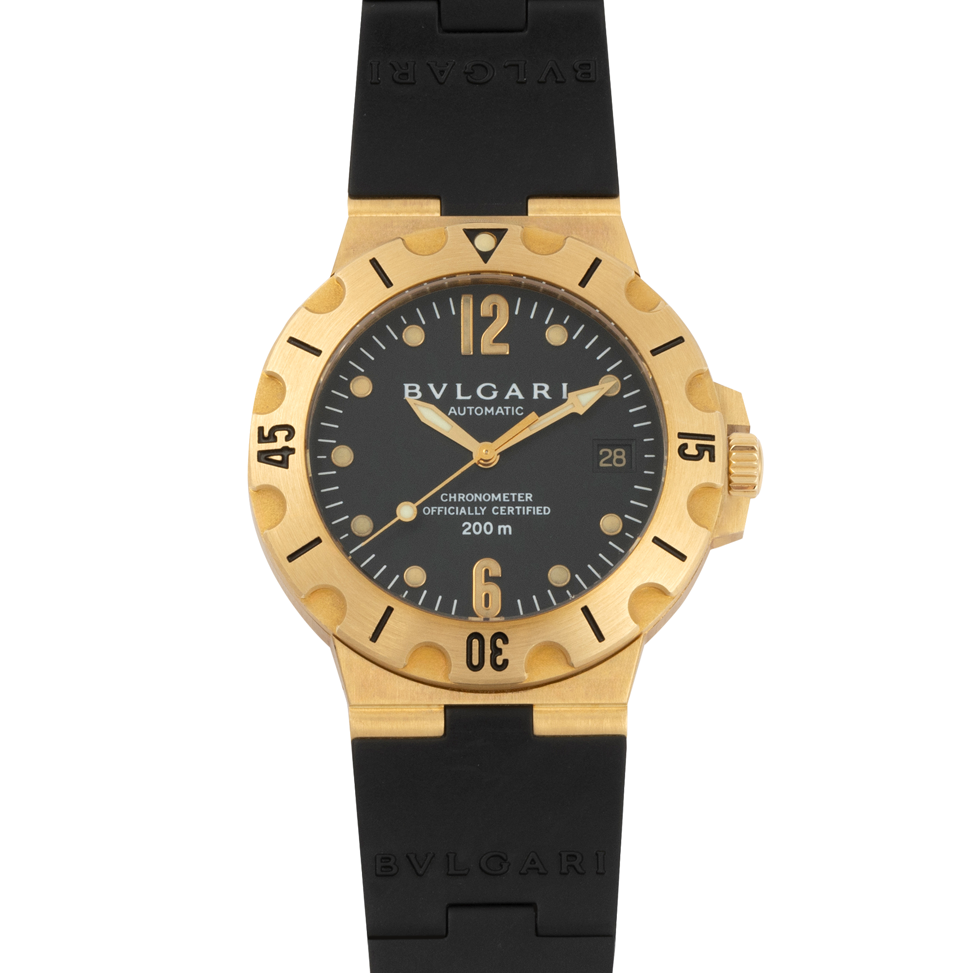 Diagono Scuba Yellow Gold Black Dial 38mm Product Image