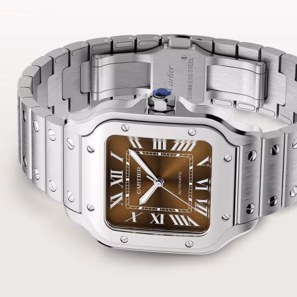 Santos de Cartier Steel Brown Dial 35mm Product Image 3