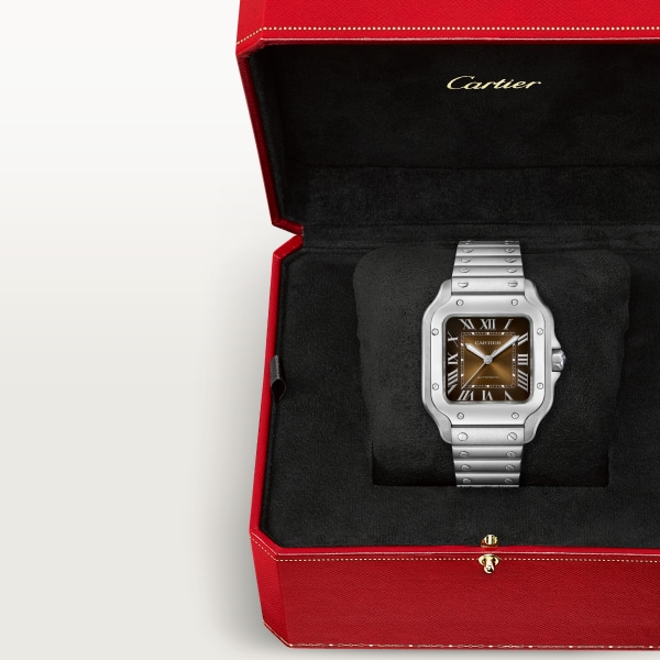 Santos de Cartier Steel Brown Dial 35mm Product Image 6