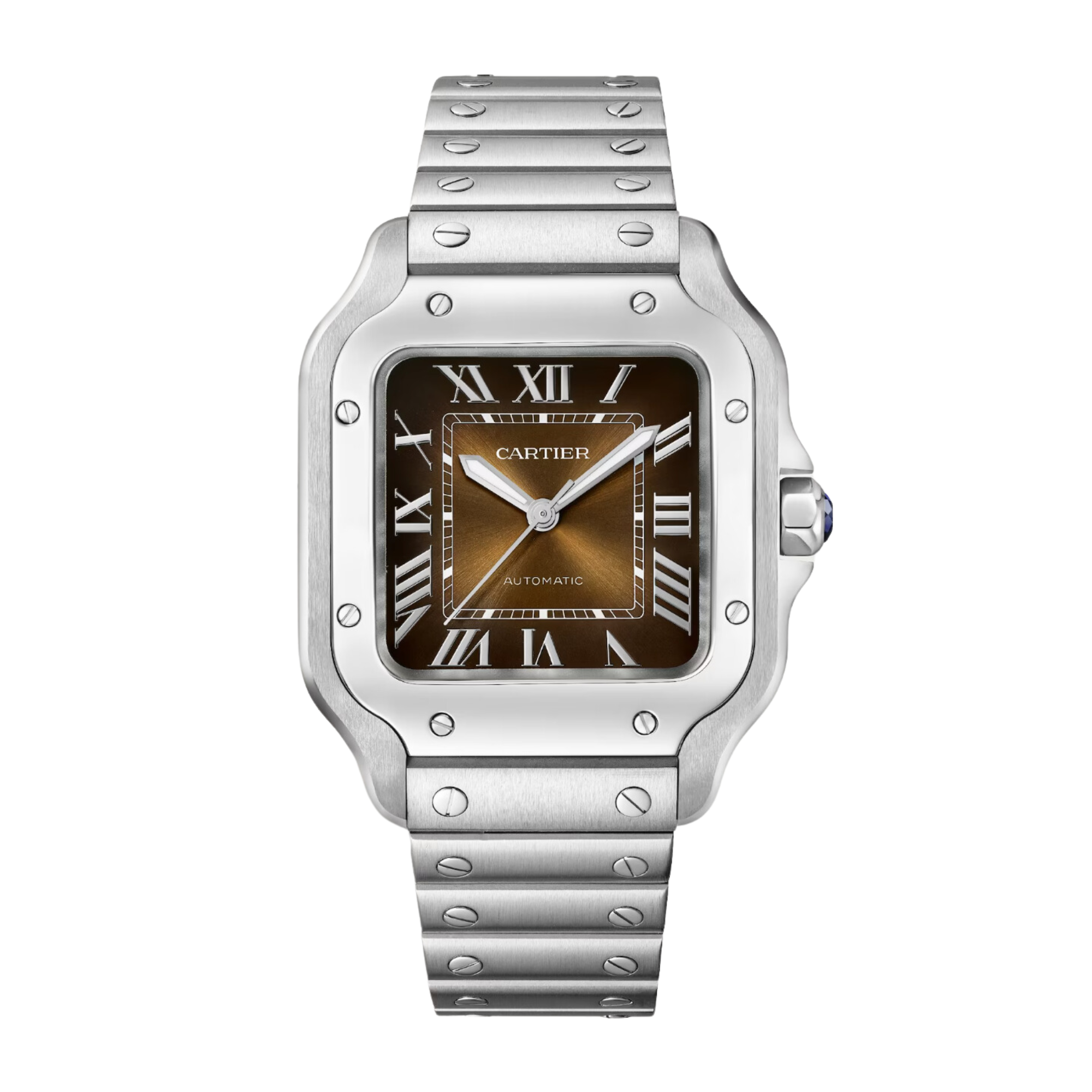 Santos de Cartier Steel Brown Dial 35mm Product Image 1