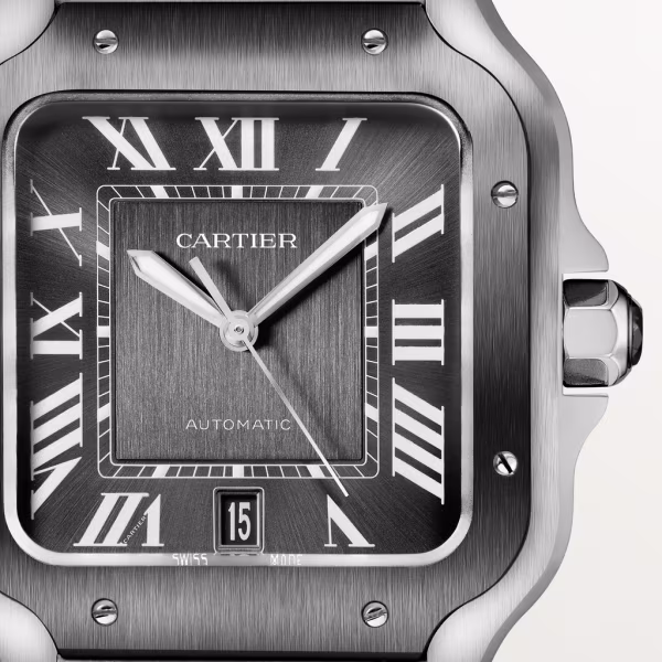 Santos De Cartier Steel Grey Dial 39mm Product Image 2