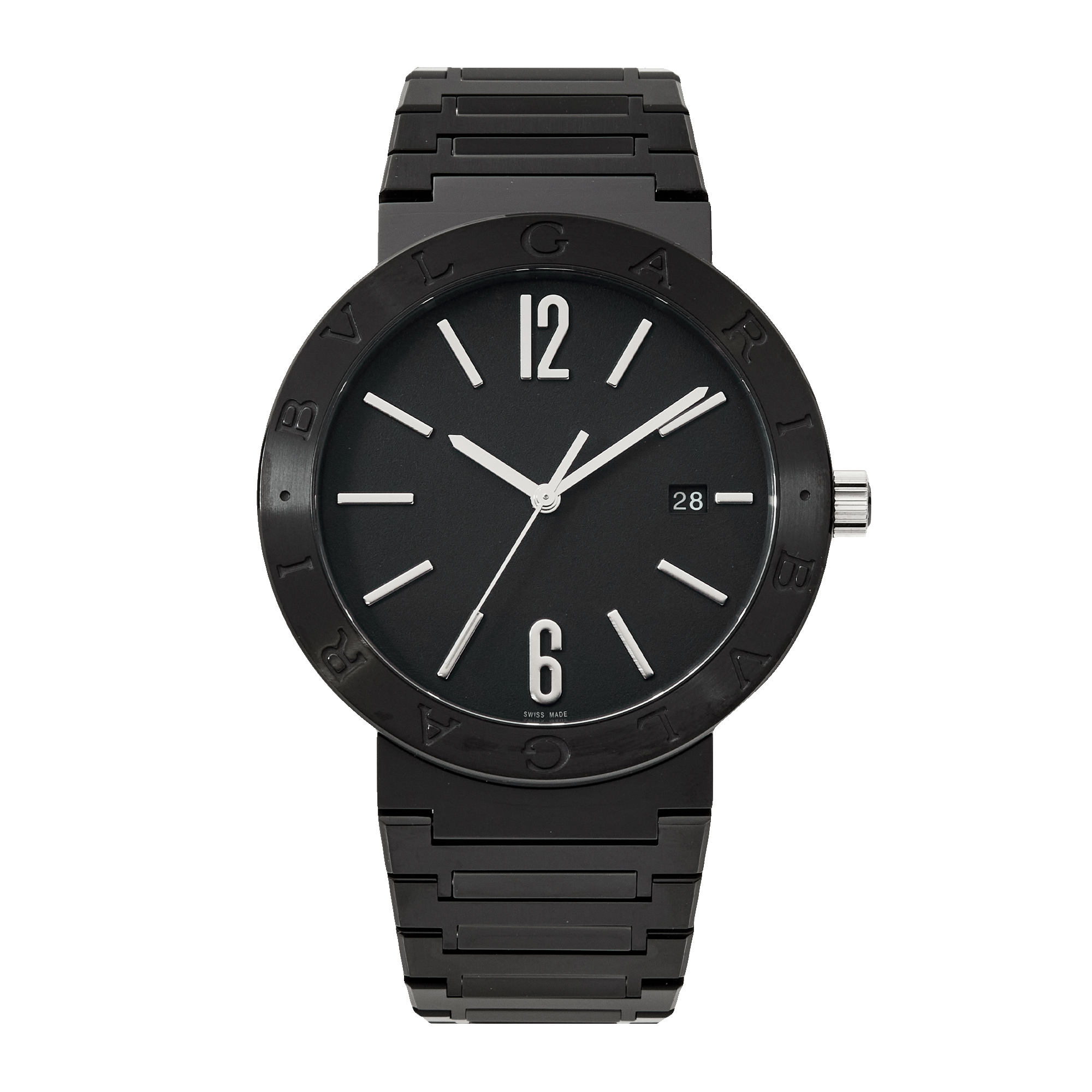 Bvlgari Steel Black Dial 41mm Product Image 1