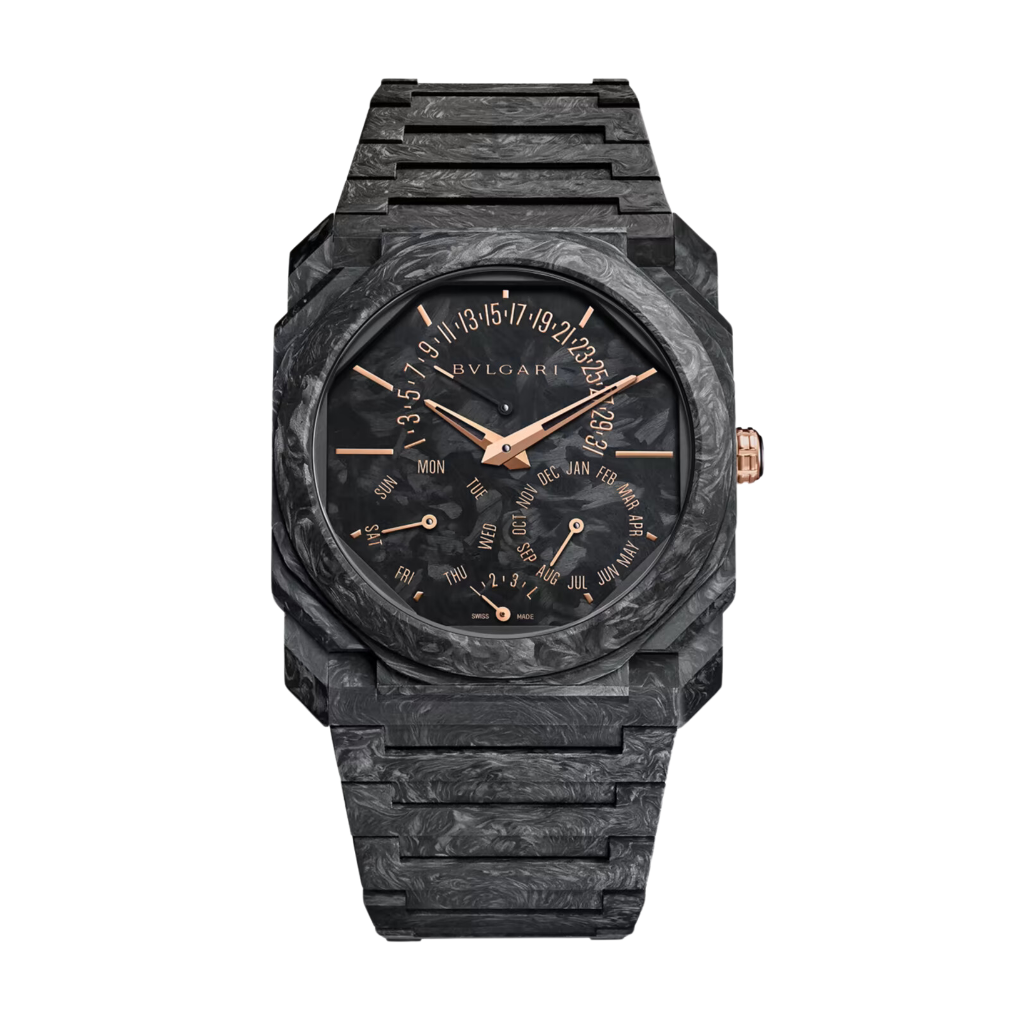 Octo Finissimo Perpetual Calendar Carbon Black Dial 40mm Product Image