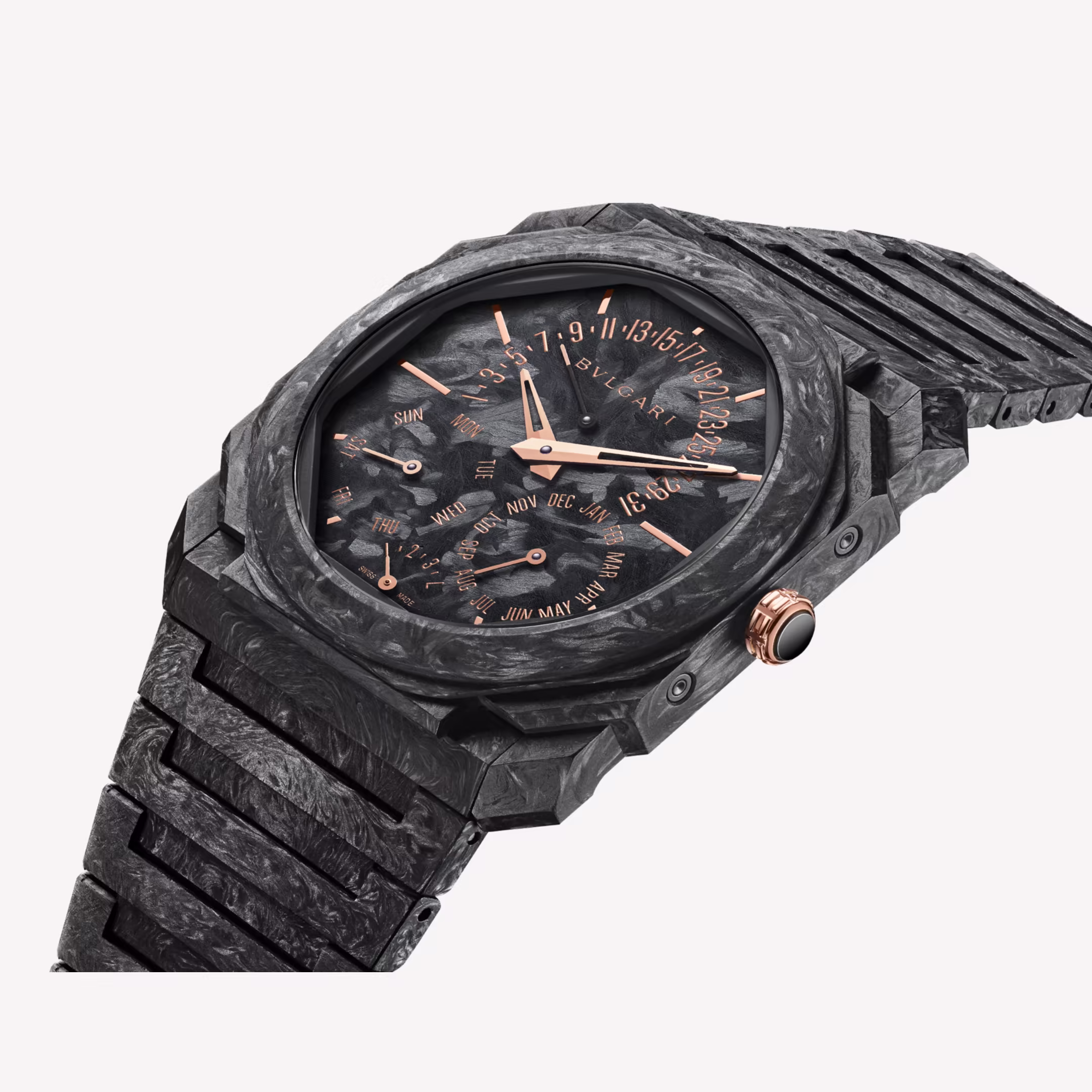 Octo Finissimo Perpetual Calendar Carbon Black Dial 40mm Product Image 2