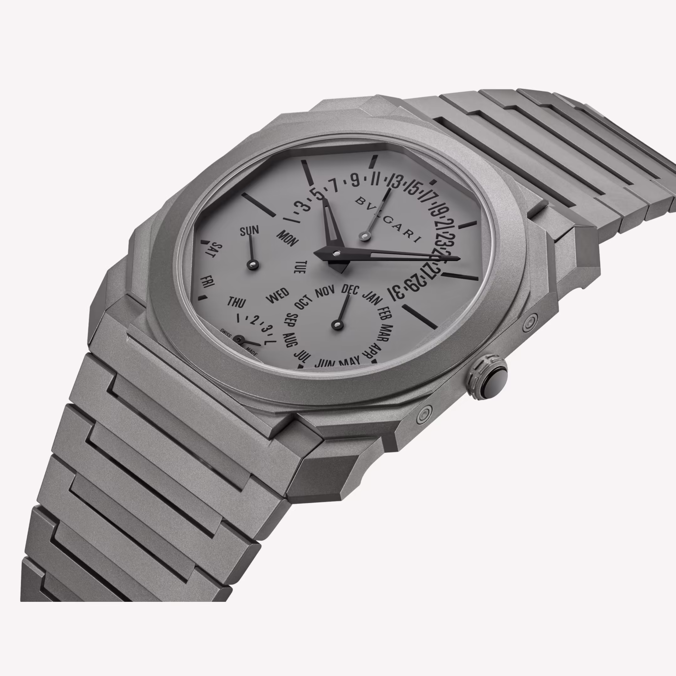Octo Finissimo Perpetual Calendar Titanium Grey Dial 40mm Product Image 3