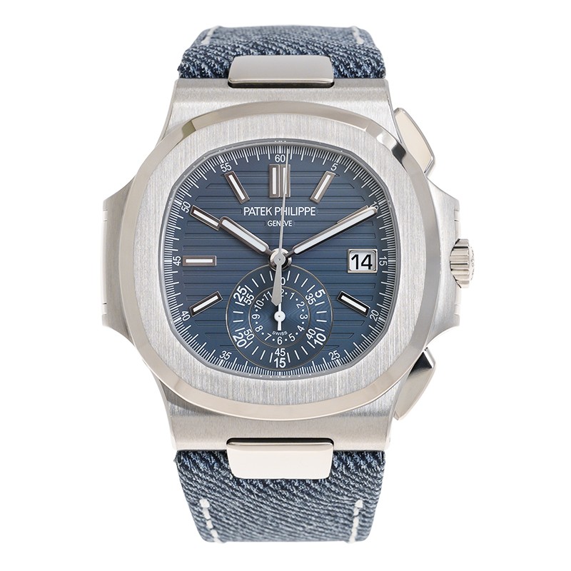 Nautilus Chronograph White Gold Blue Dial 40mm Product Image 2