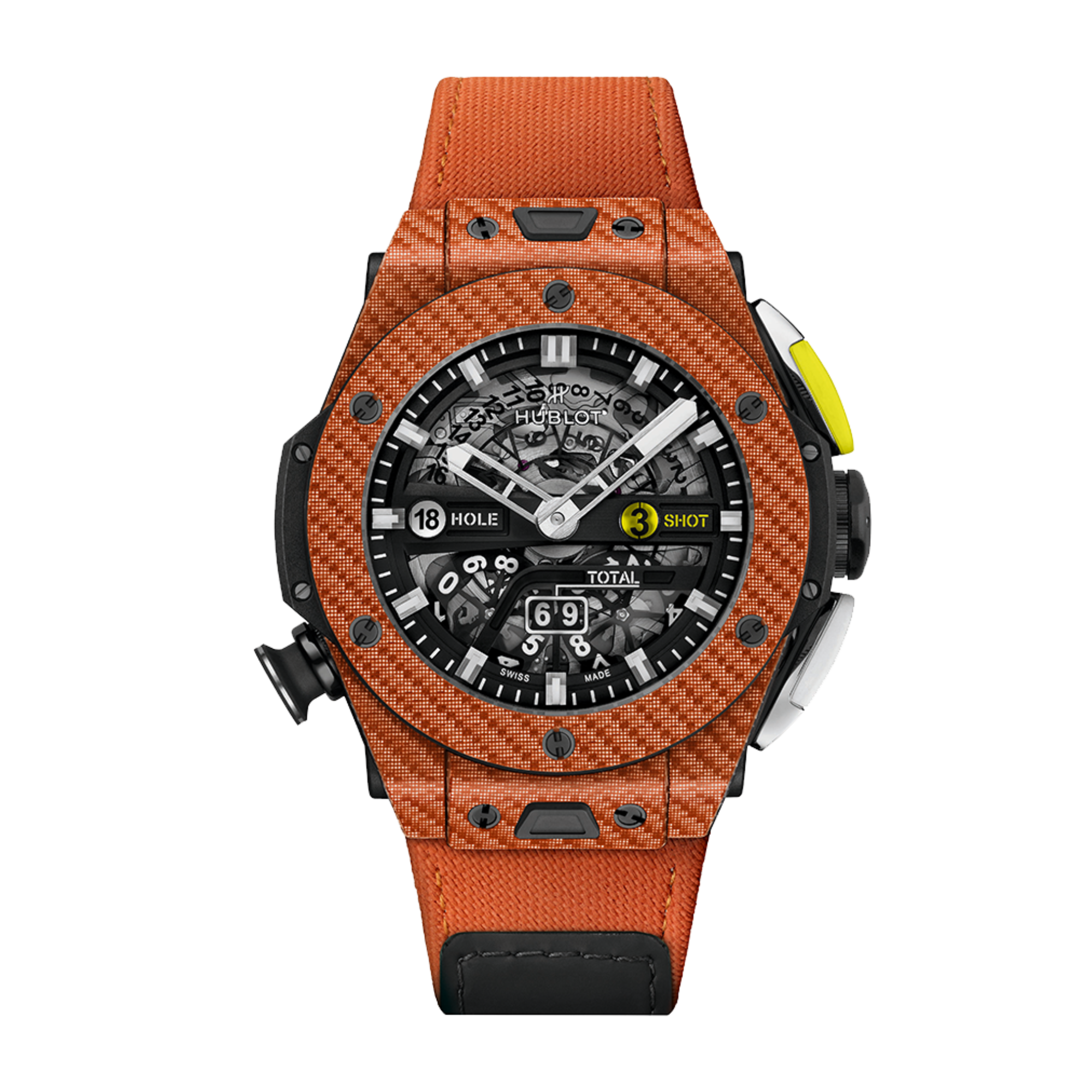 Big Bang Unico Golf Carbon Orange Skeleton Dial 45mm Product Image