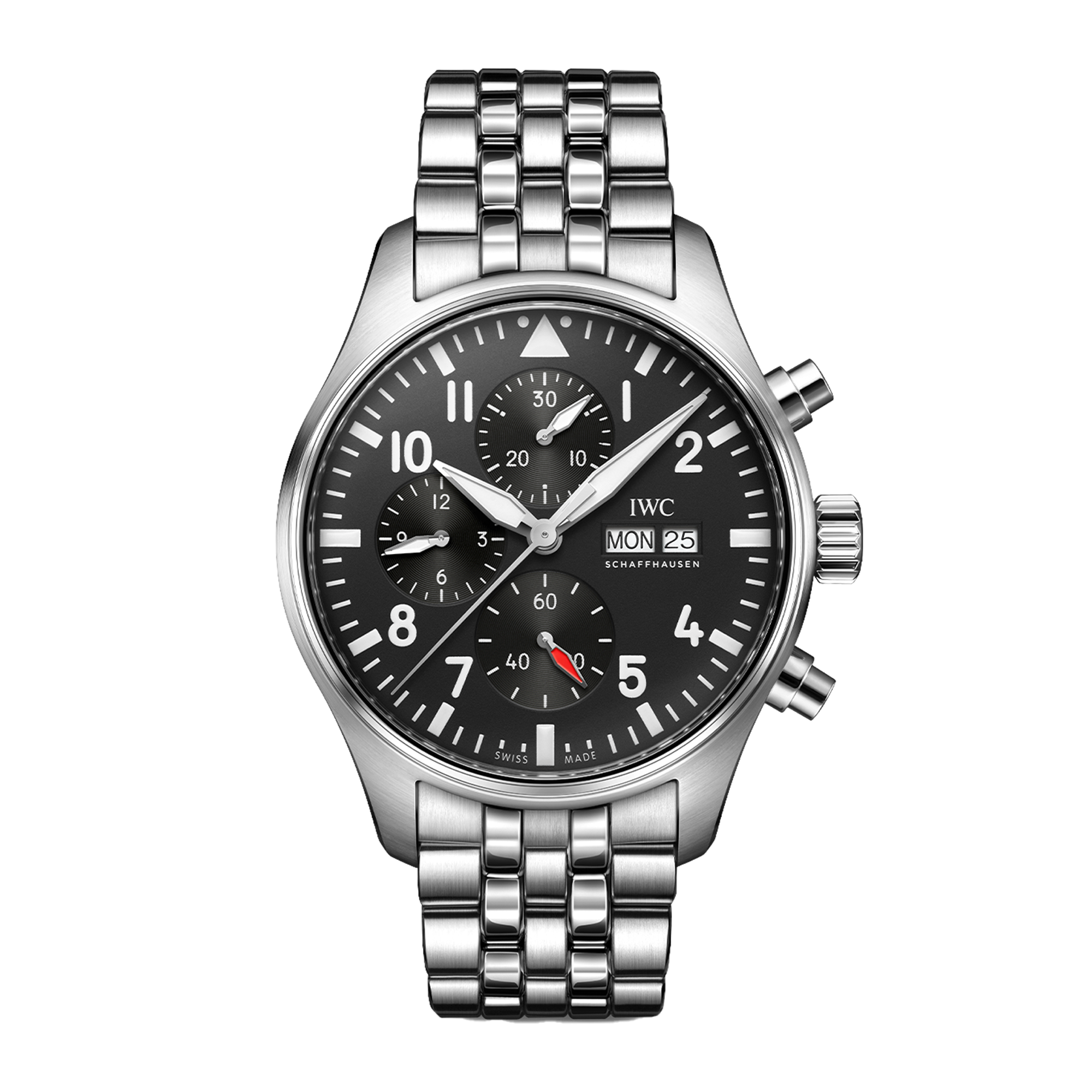 Pilot's Chronograph Steel Black Dial 43mm Product Image 1