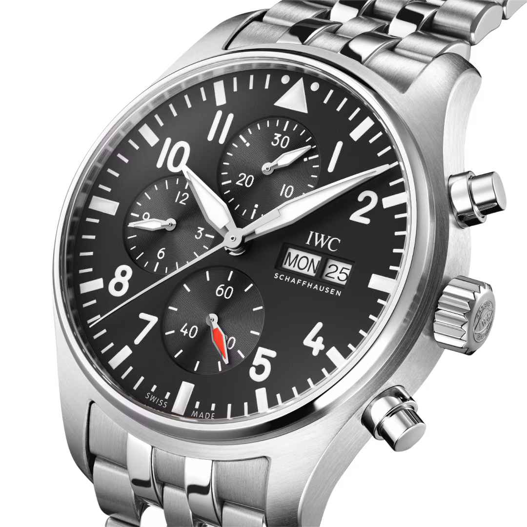 Pilot's Chronograph Steel Black Dial 43mm Product Image 3